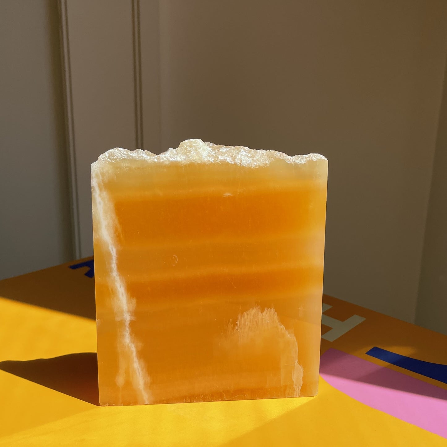 Orange Calcite Slab