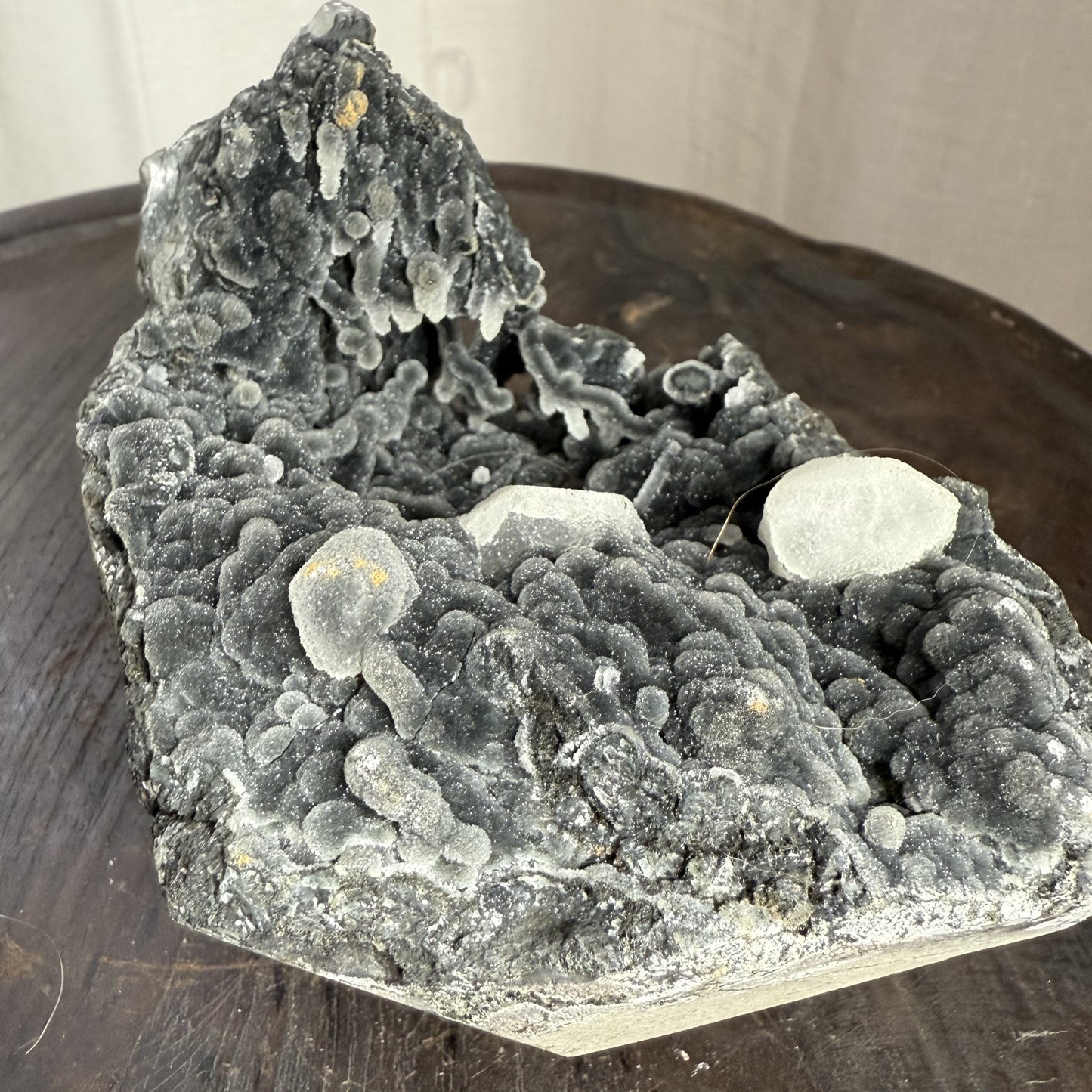 Black Chalcedony with Stilbite 001