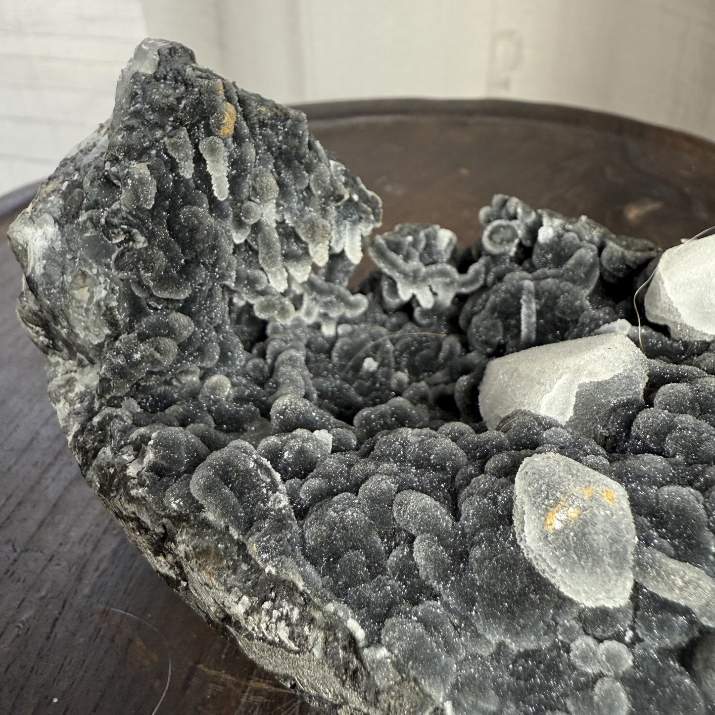 Black Chalcedony with Stilbite 001
