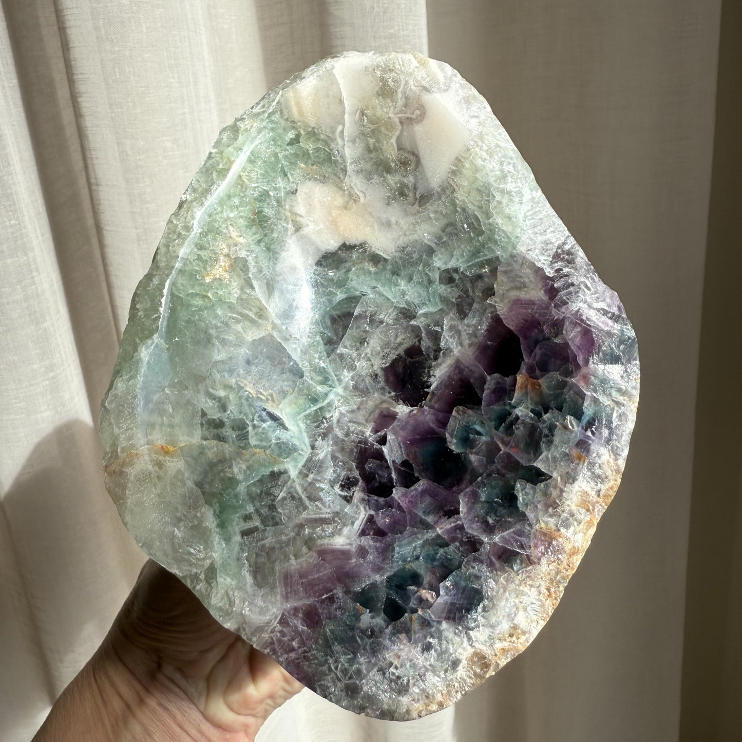 Rainbow Fluorite Bowl 008