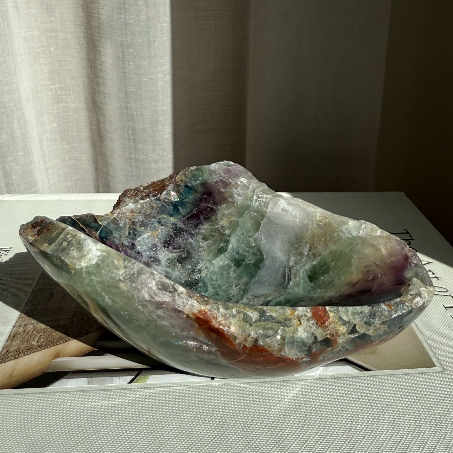 Rainbow Fluorite Bowl 007