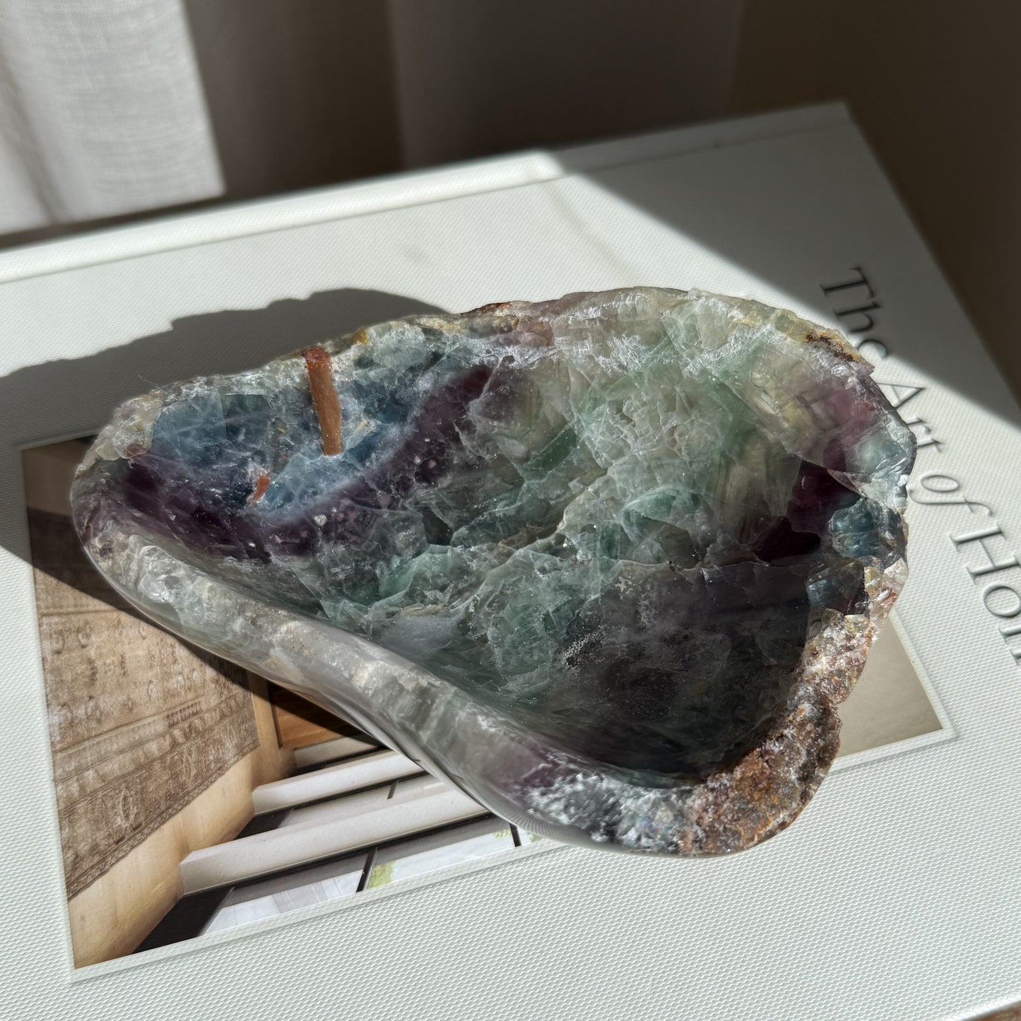 Rainbow Fluorite Bowl 007