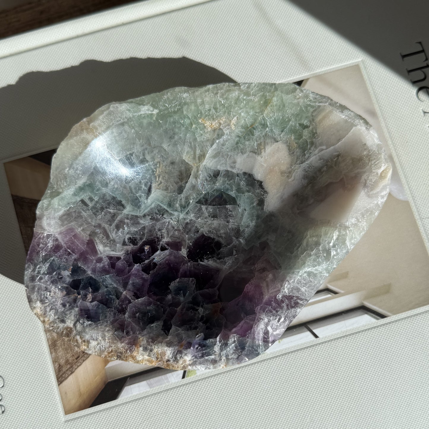 Rainbow Fluorite Bowl 008