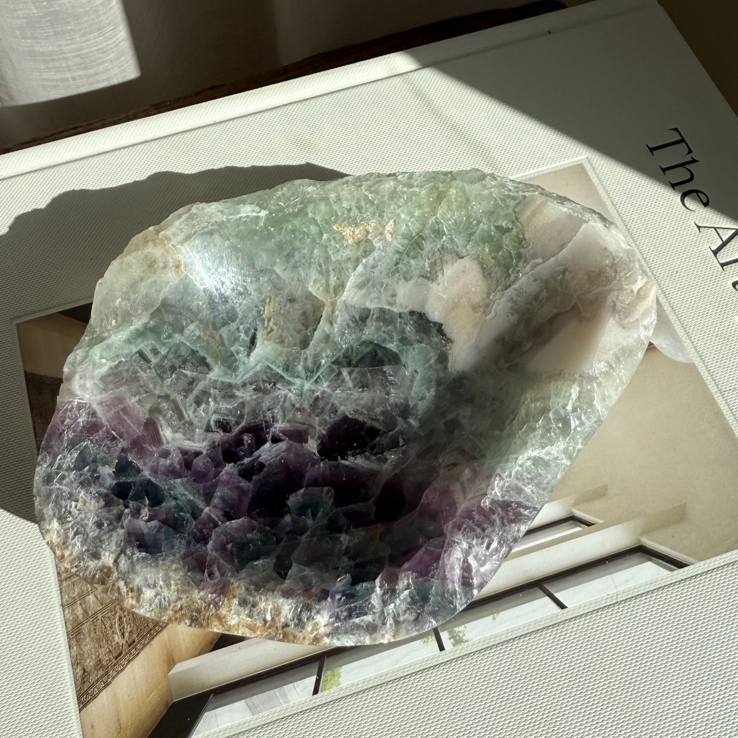 Rainbow Fluorite Bowl 008
