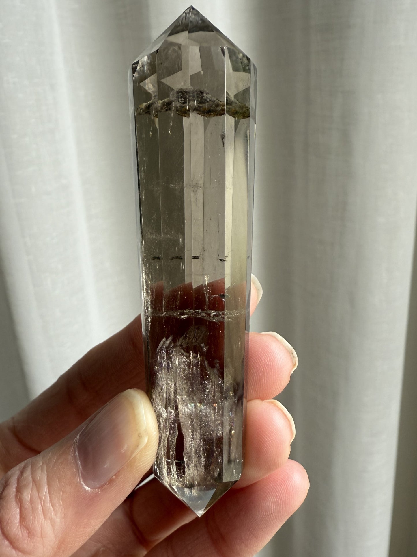 Smoky Quartz Vogel Wand