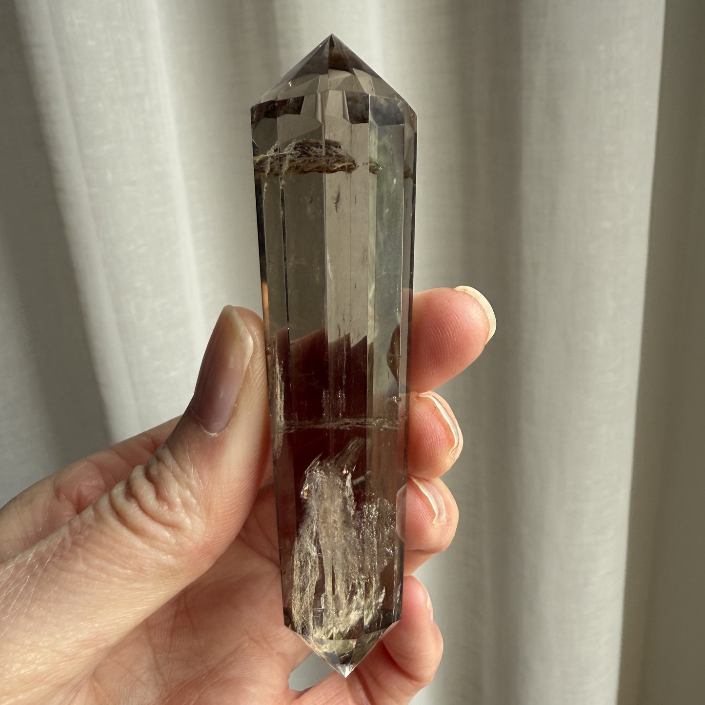 Smoky Quartz Vogel Wand
