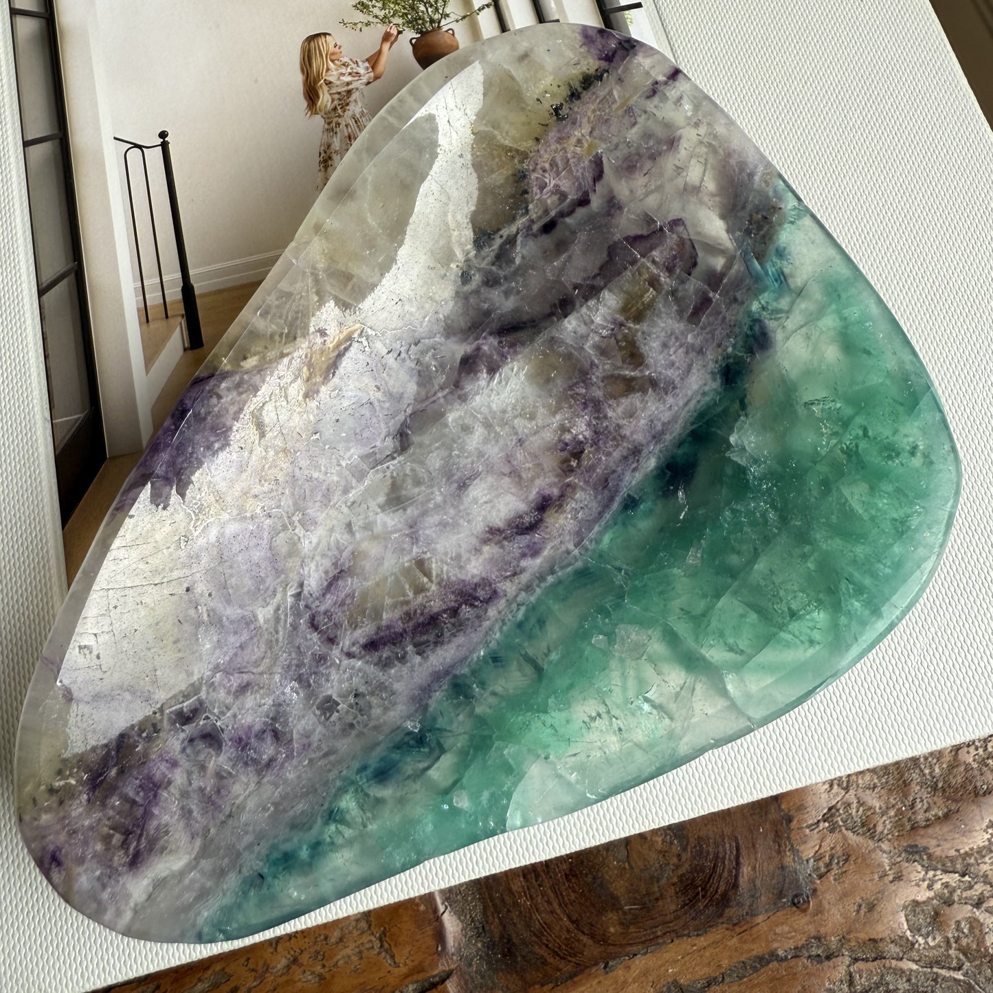 Rainbow Fluorite Bowl 001