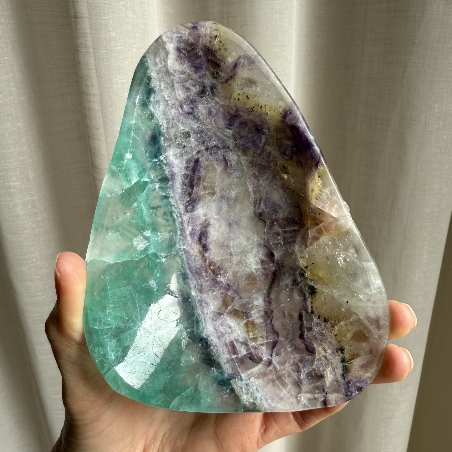Rainbow Fluorite Bowl 001