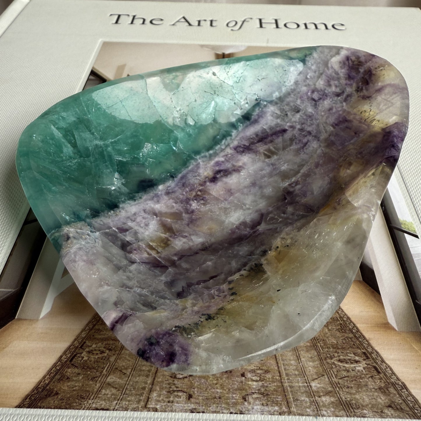 Rainbow Fluorite Bowl 001