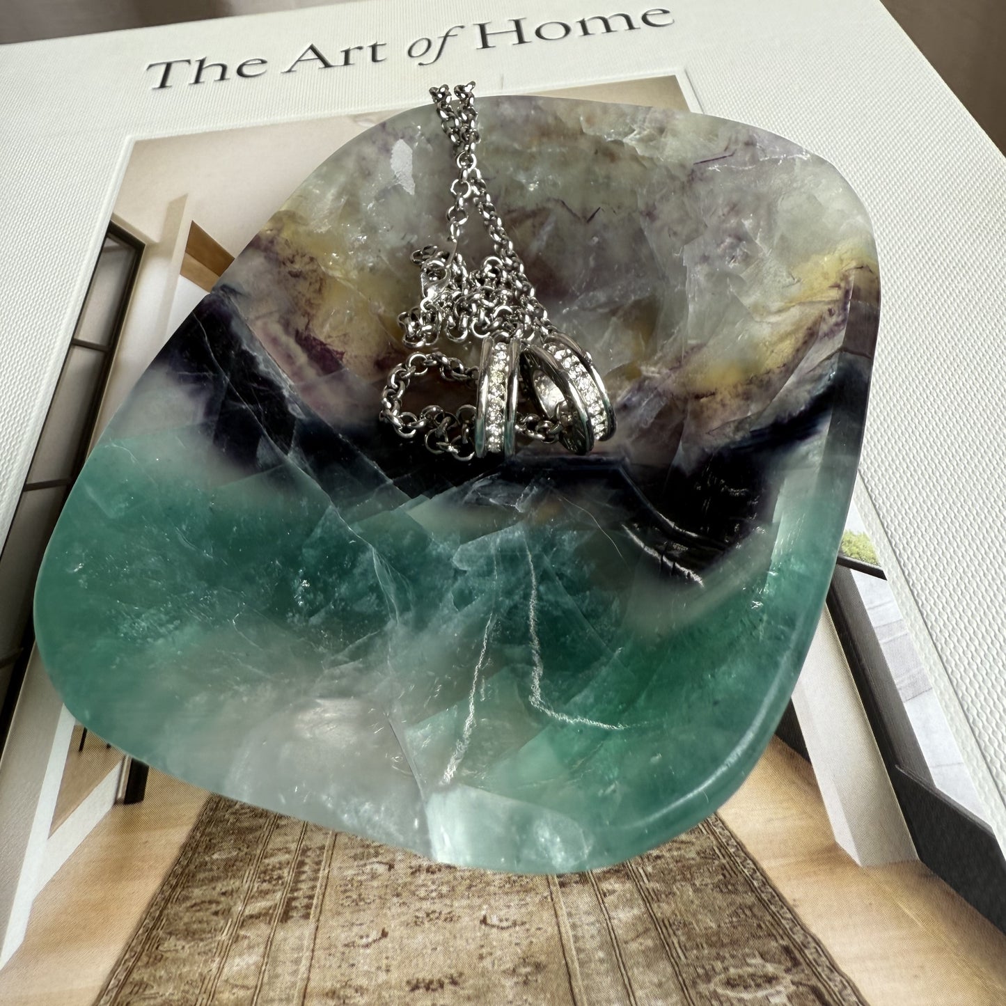 Rainbow Fluorite Bowl 002