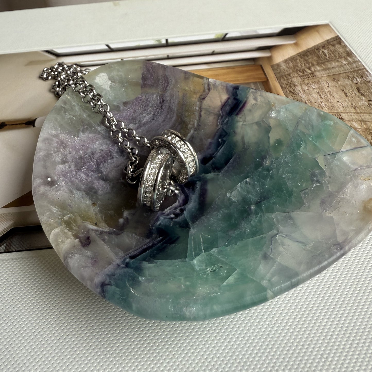 Rainbow Fluorite Bowl 003