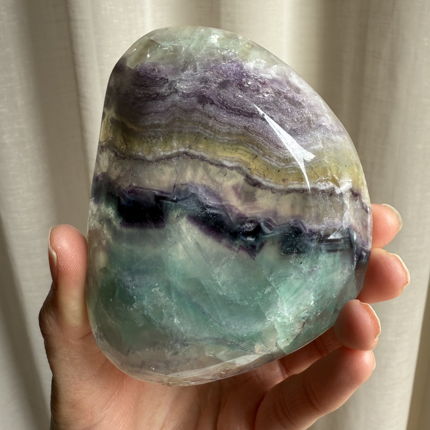 Rainbow Fluorite Bowl 003