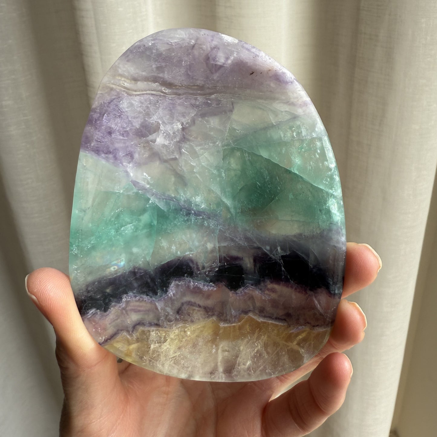 Rainbow Fluorite Bowl 004