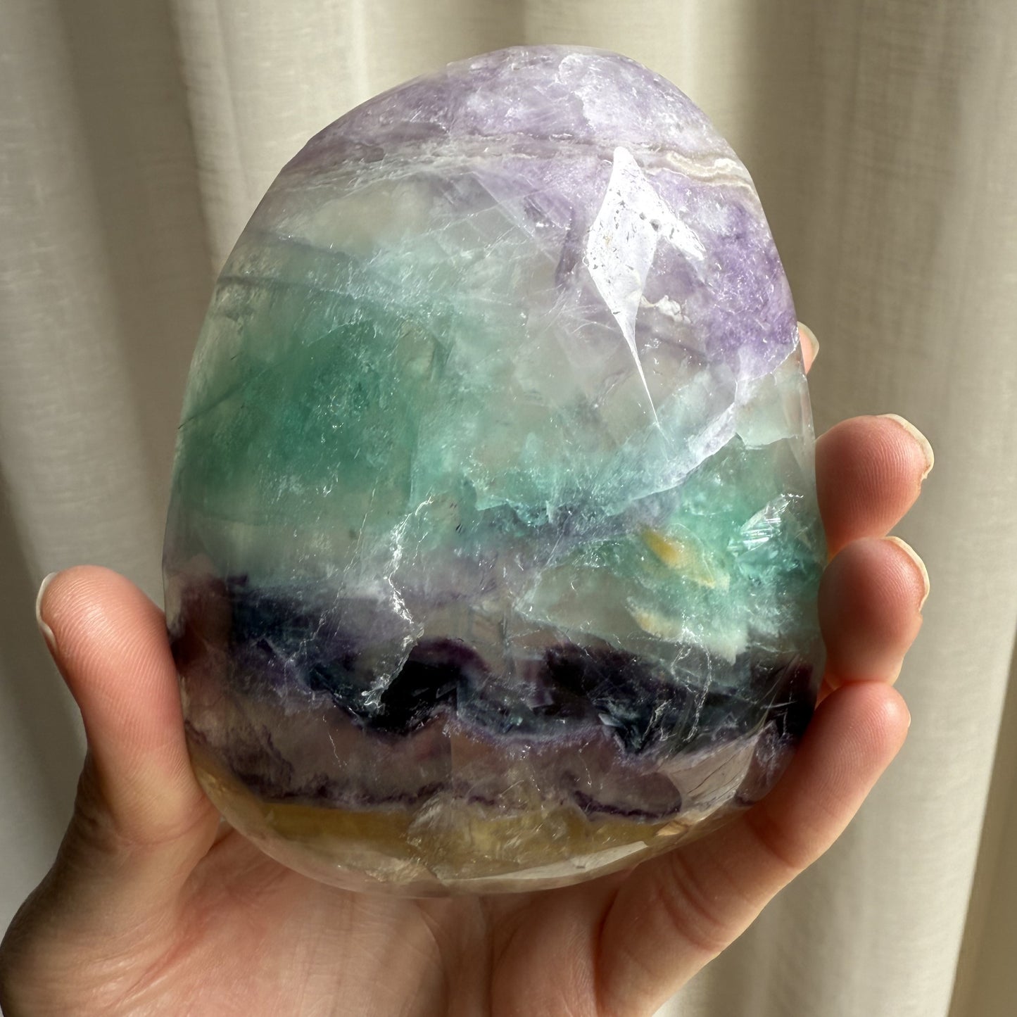 Rainbow Fluorite Bowl 004