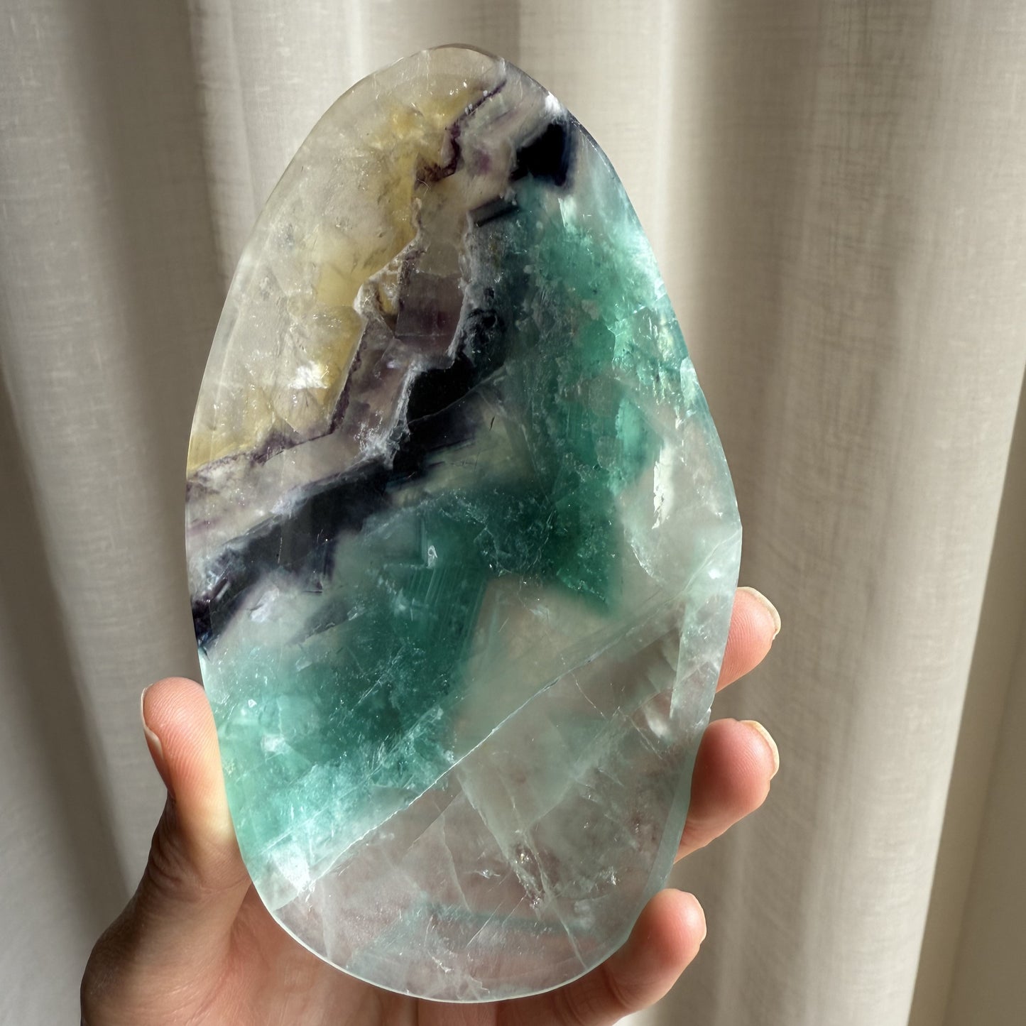 Rainbow Fluorite Bowl 005