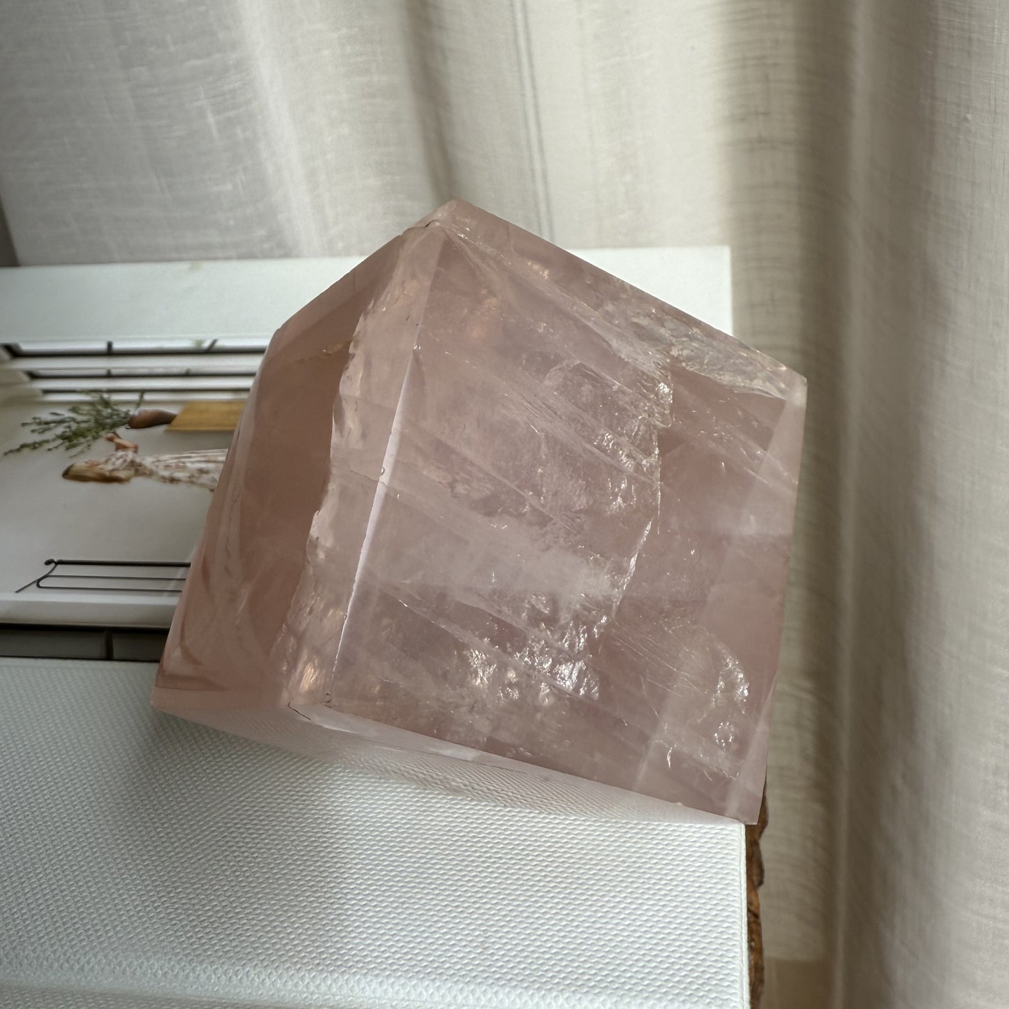Rose Quartz Cube