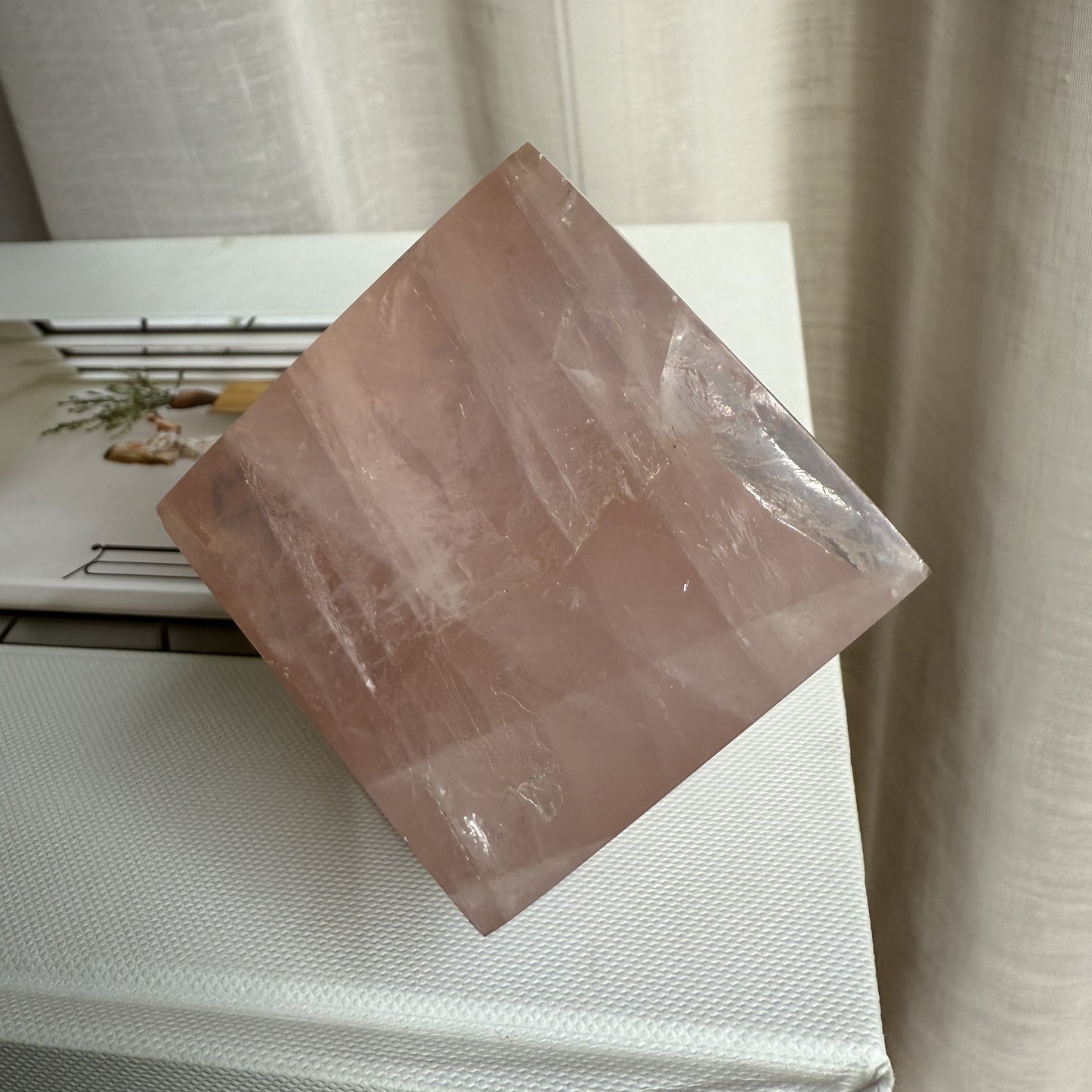 Rose Quartz Cube