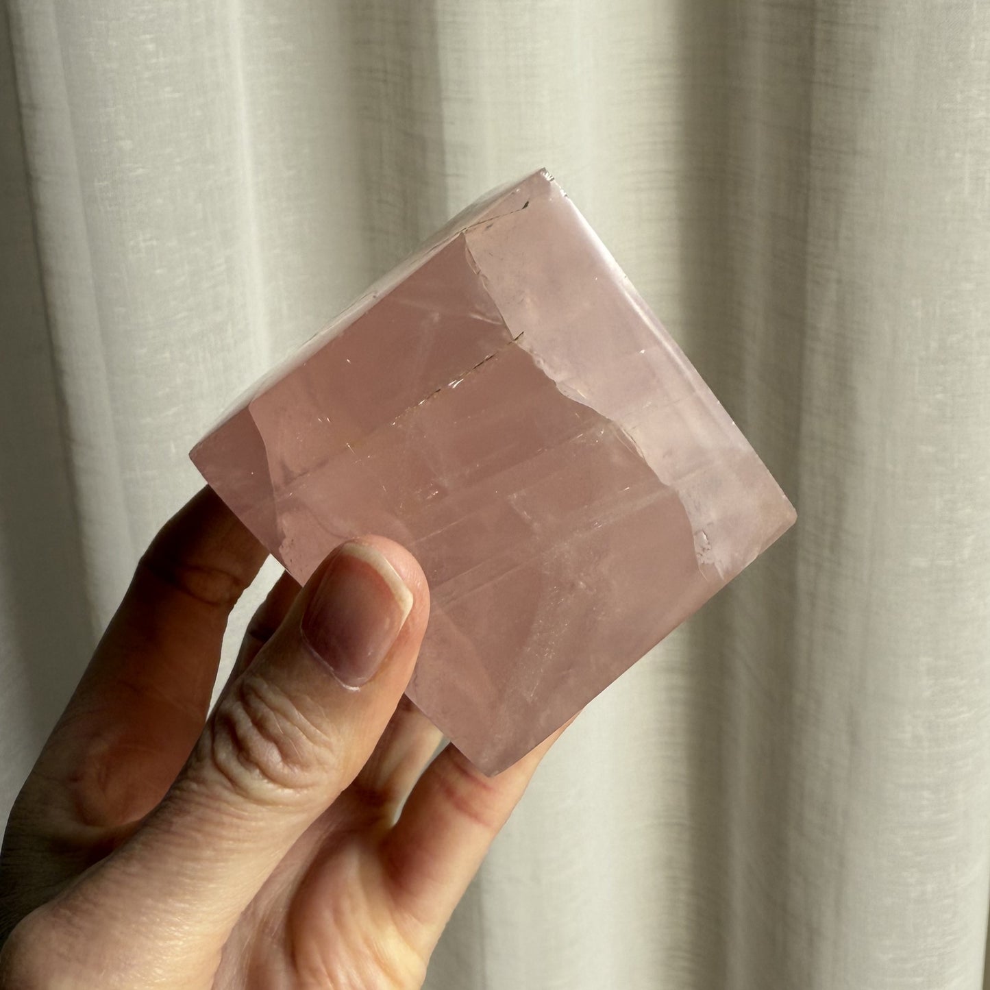 Rose Quartz Cube