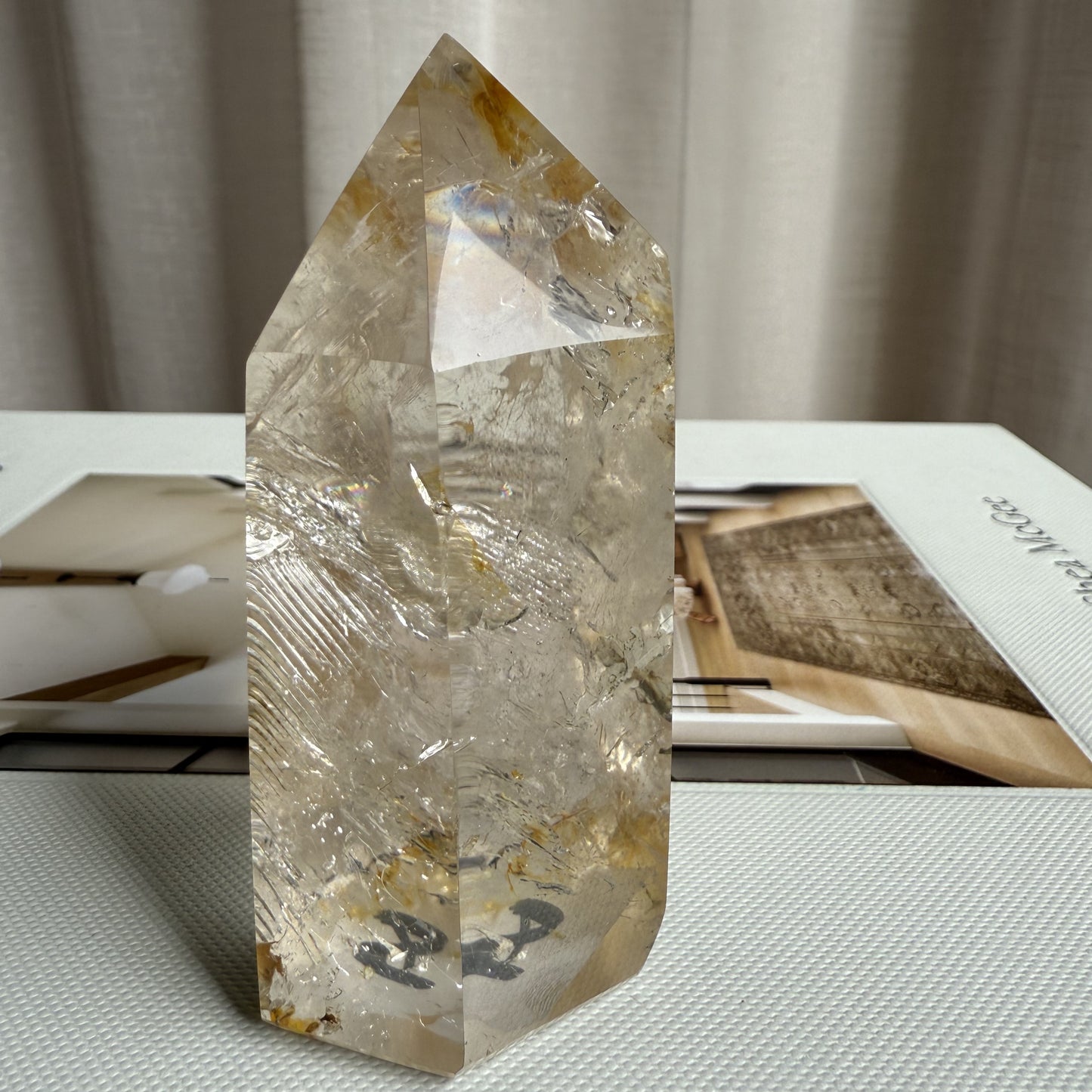 Clear Quartz Tower 001