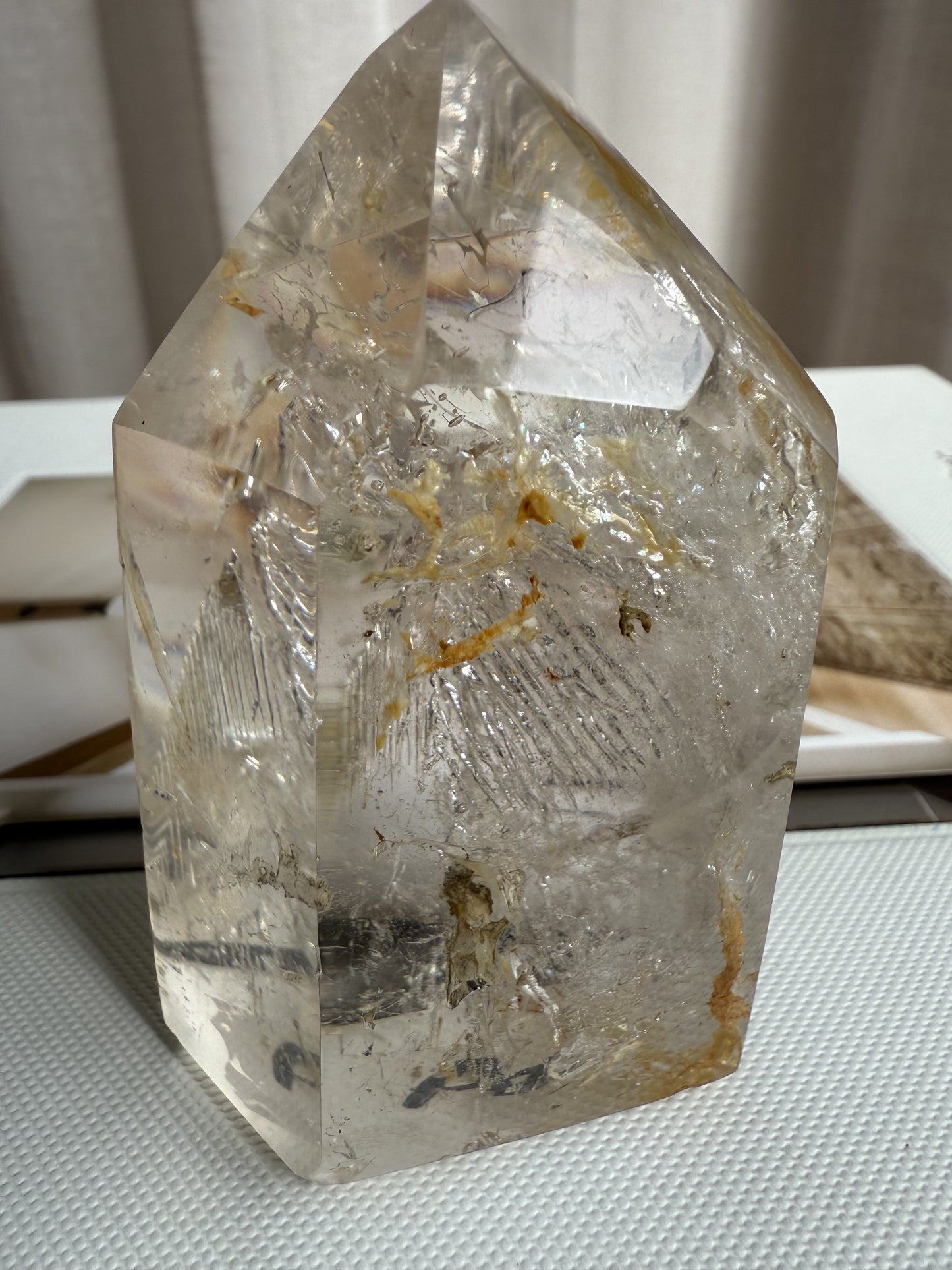 Clear Quartz Tower 001