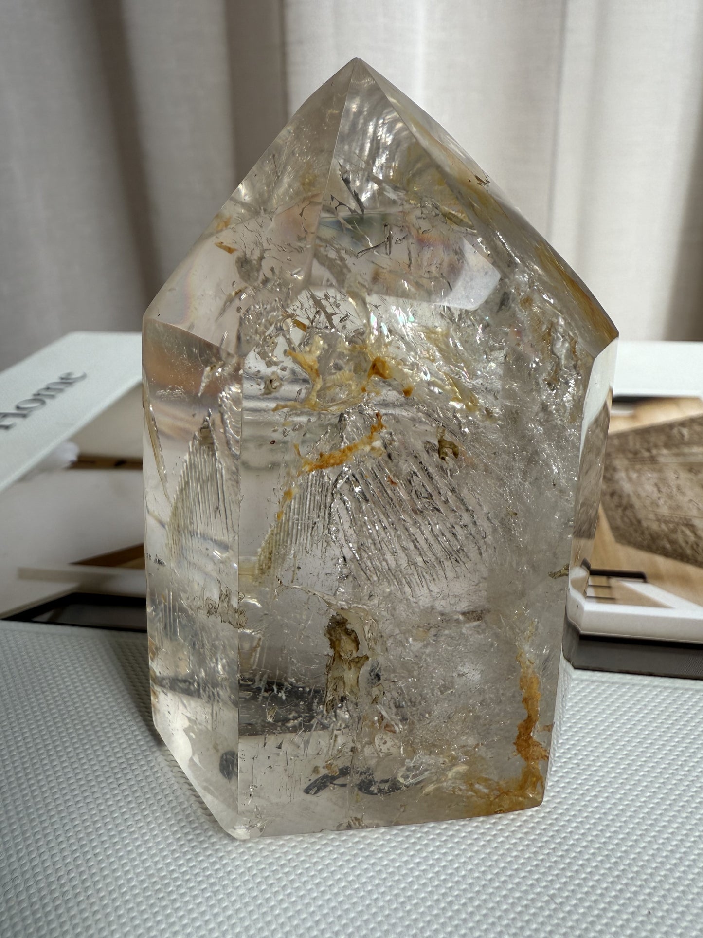 Clear Quartz Tower 001