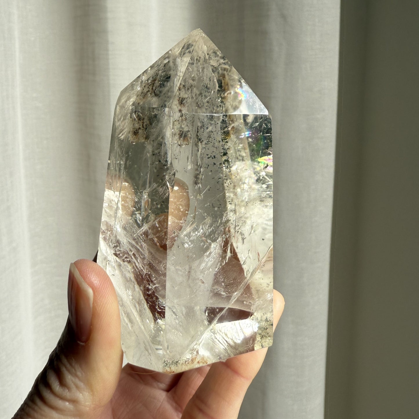 Clear Quartz Tower 002
