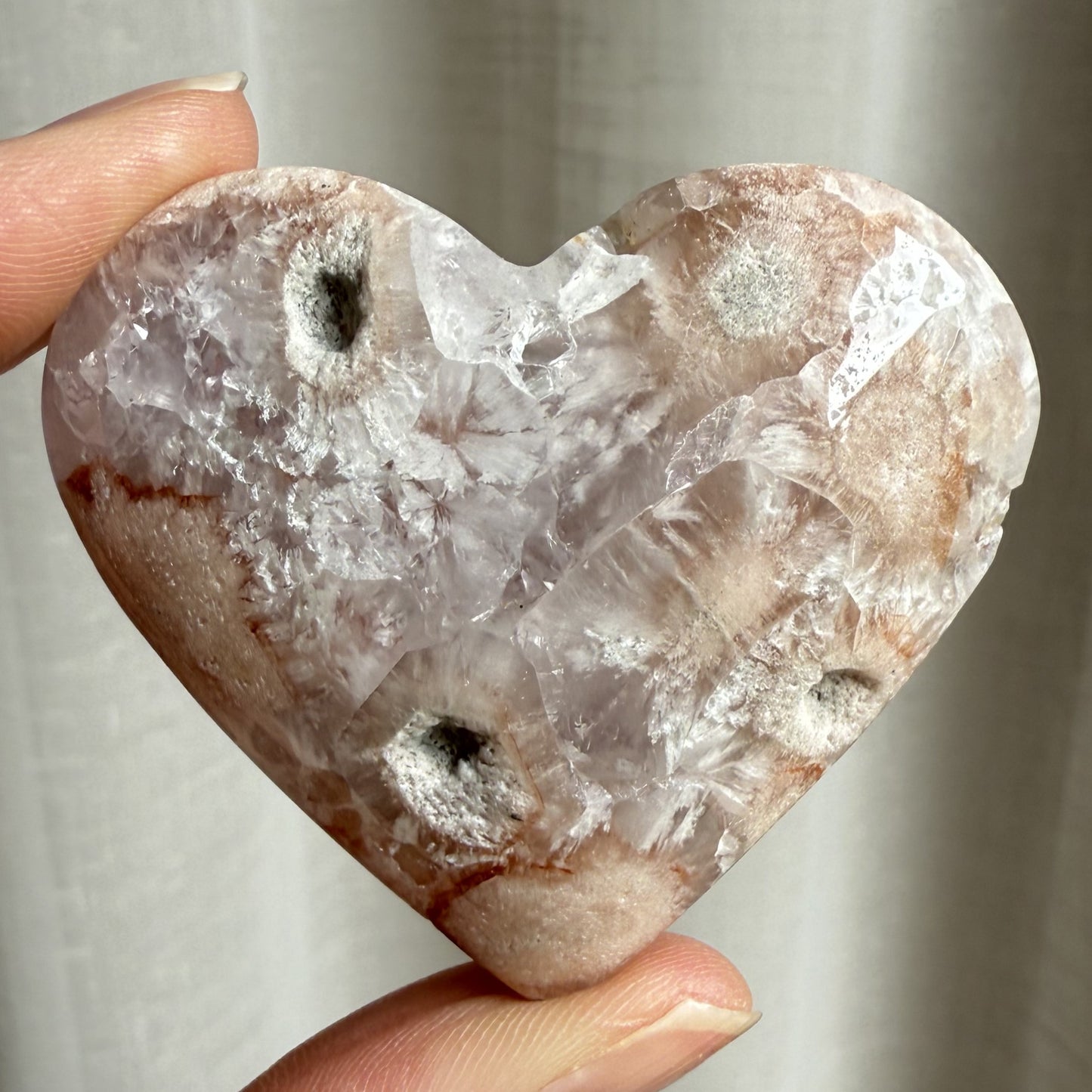 Pink Amethyst Heart 001