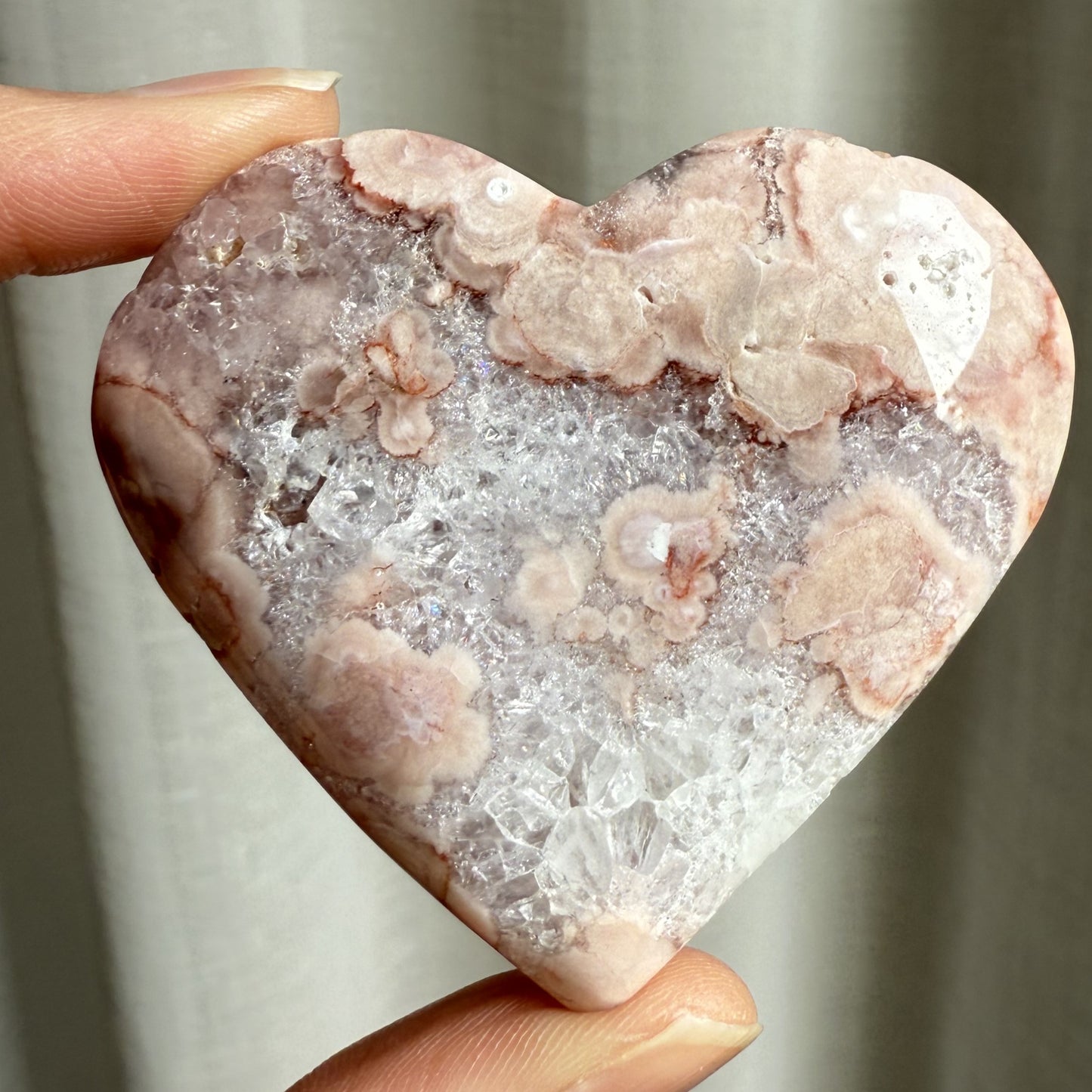 Pink Amethyst Heart 002