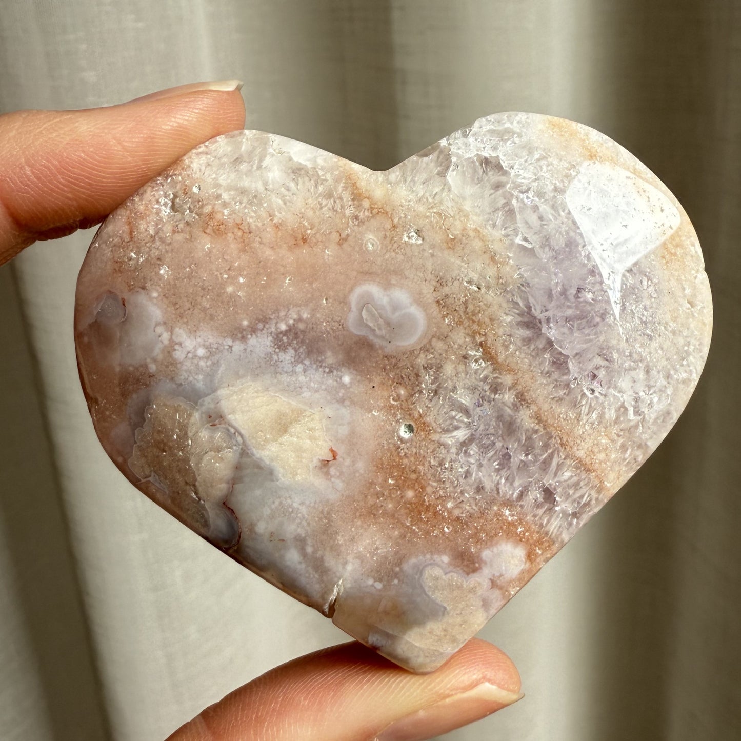 Pink Amethyst Heart 003