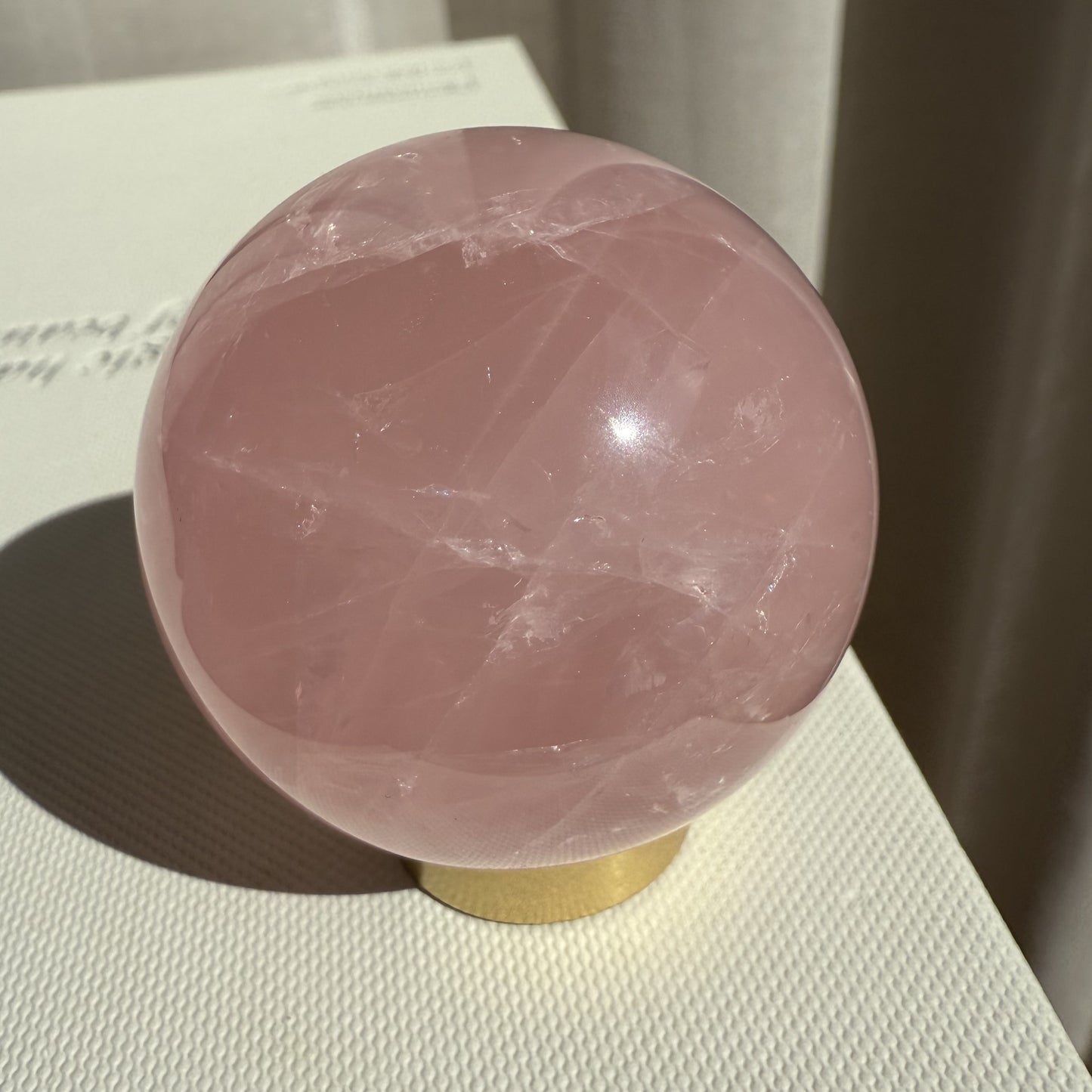 Rose Quartz Sphere 002