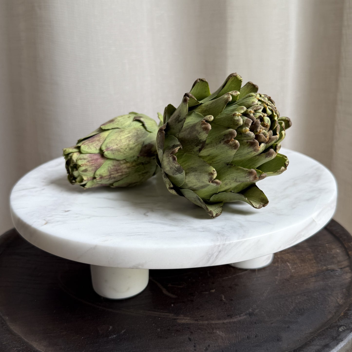 Volakas Marble Pedestal Bowl