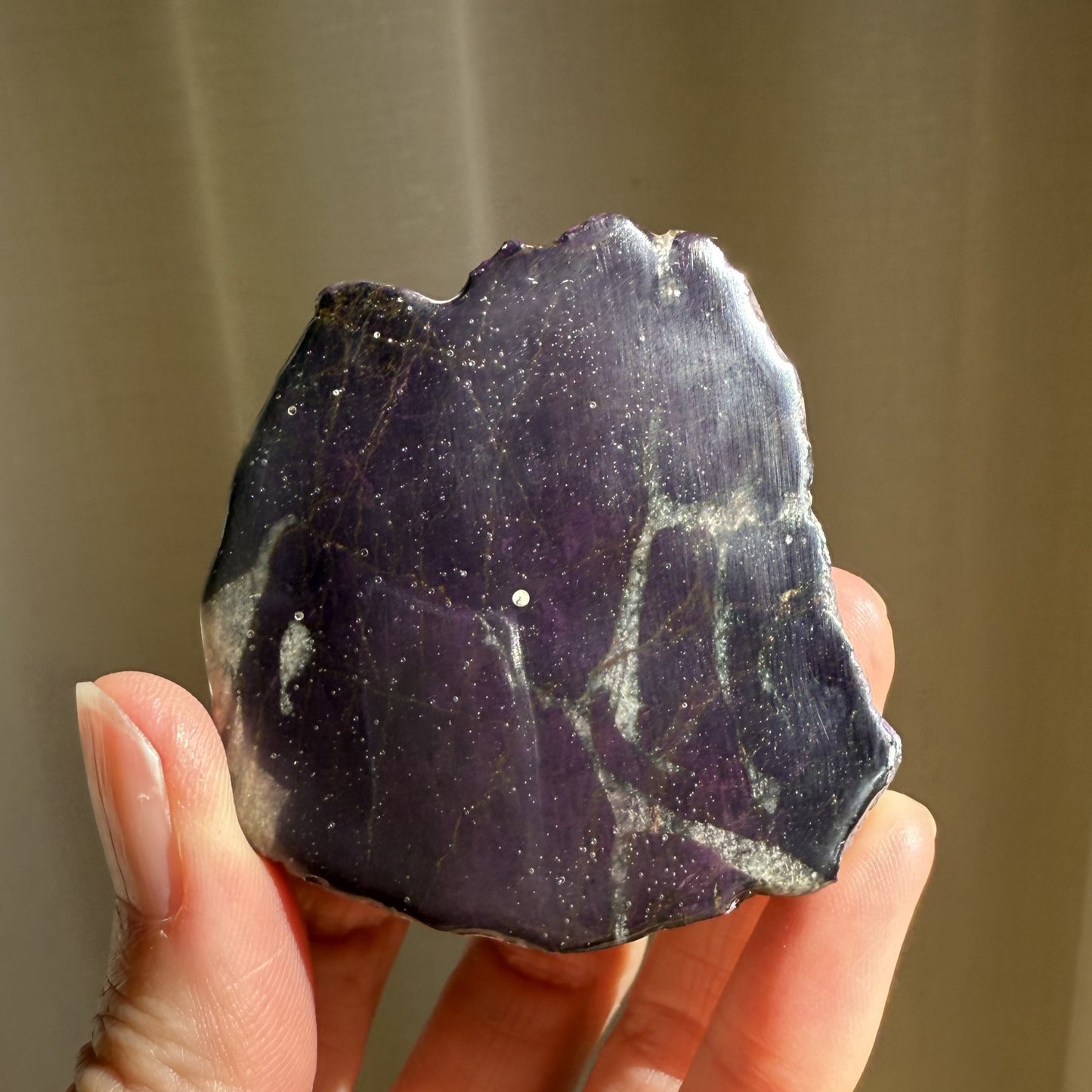 Purpurite Polished Slice - Small 001