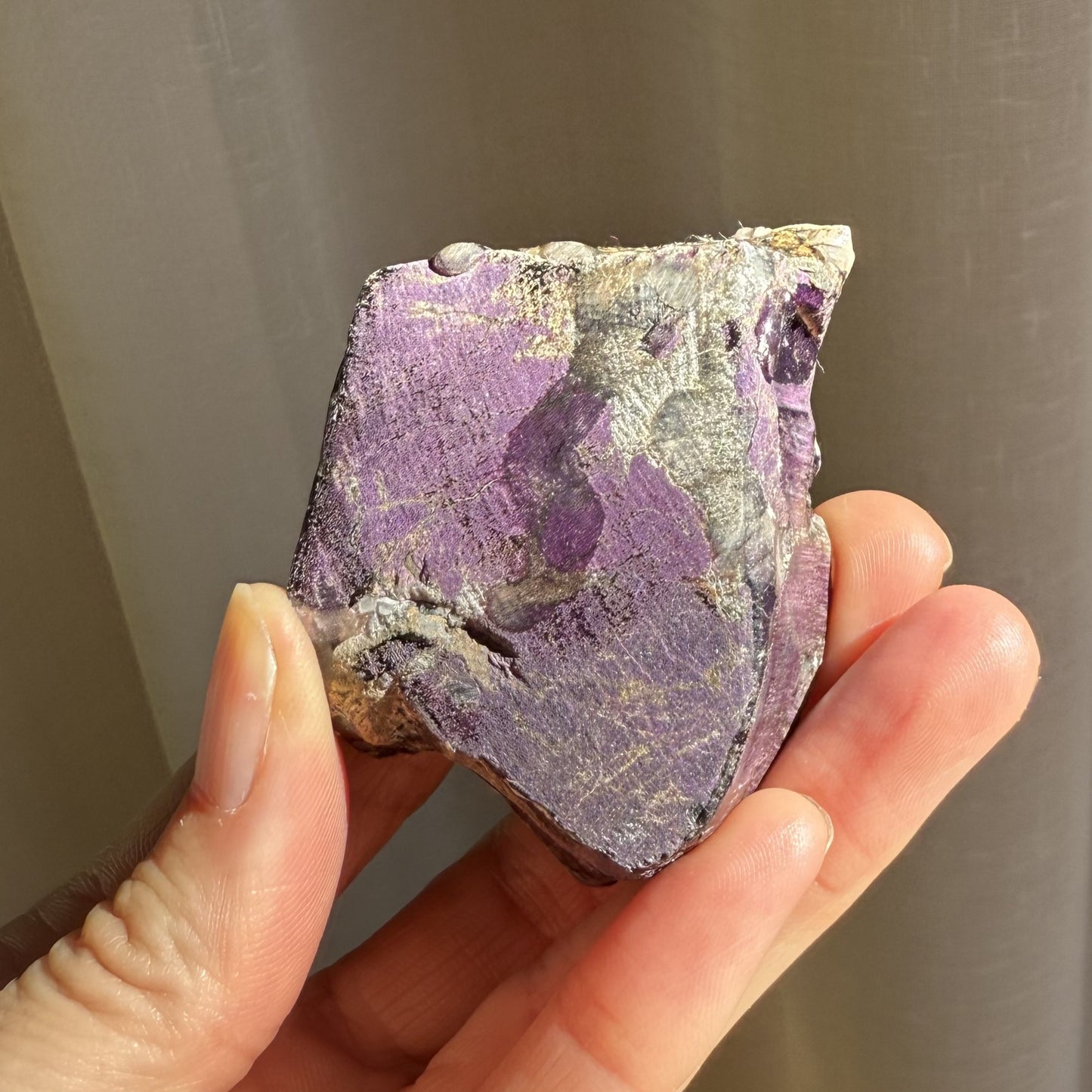 Purpurite Polished Slice - Small 006