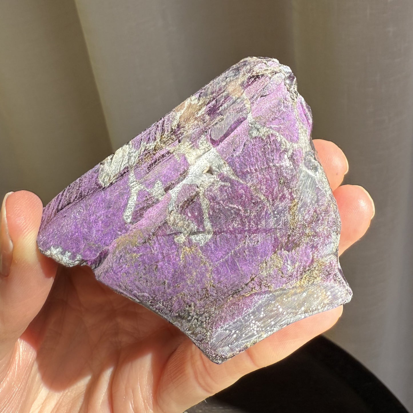Purpurite Polished Slice - Small 009