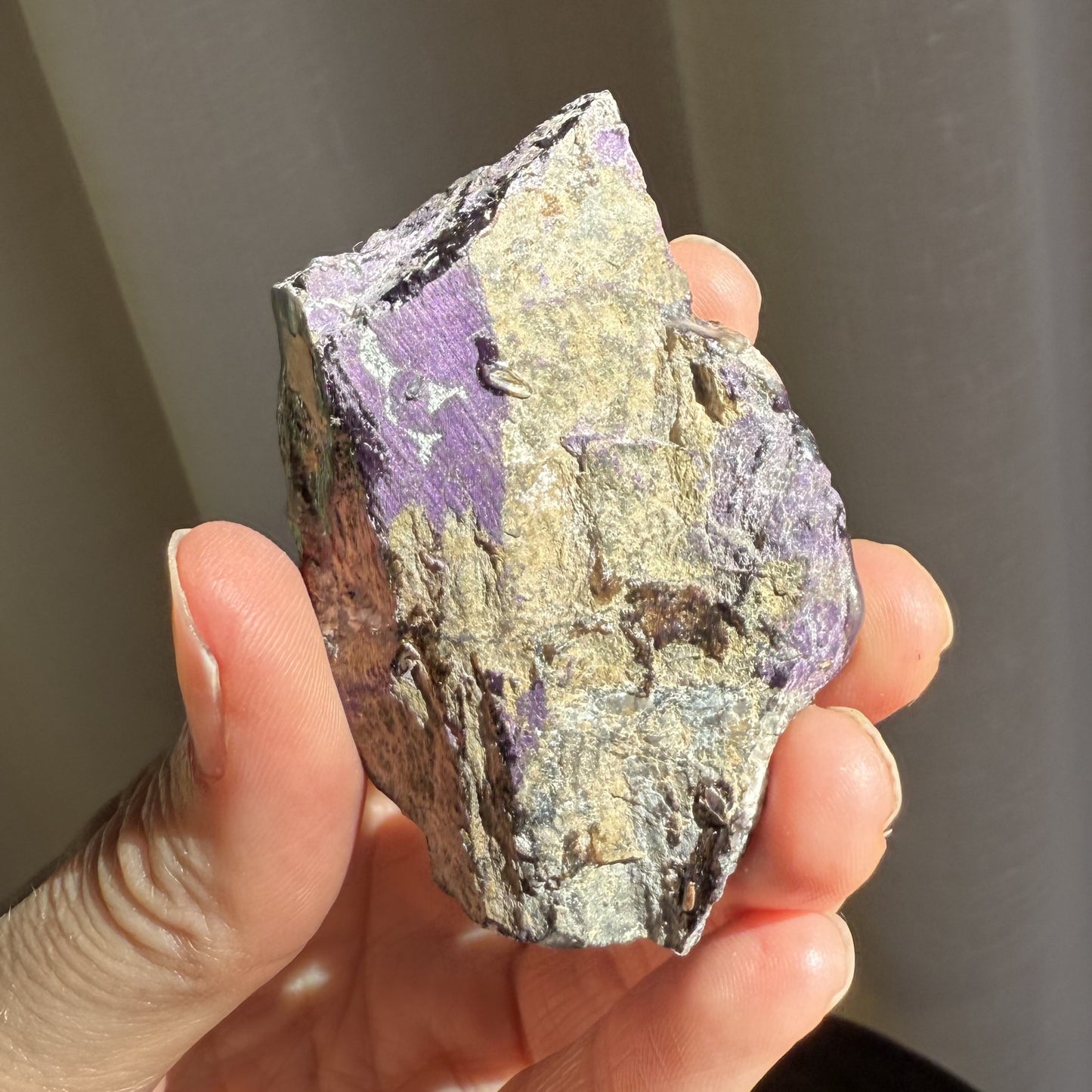 Purpurite Polished Slice - Small 012