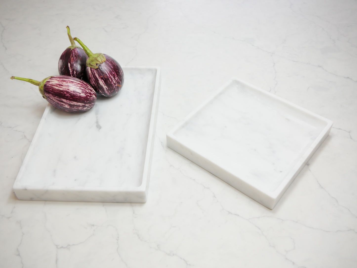 Carrara Marble Square Tray