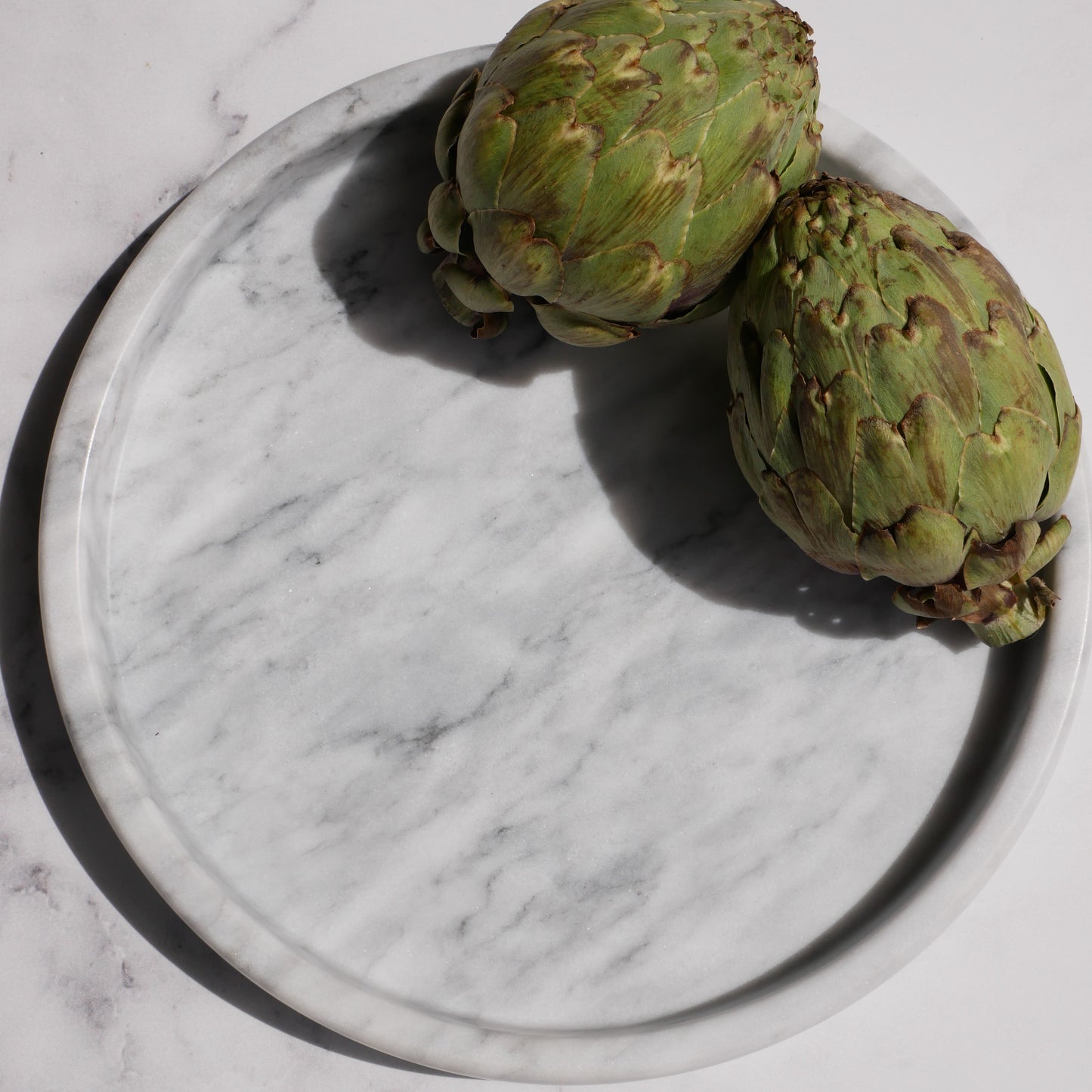 Round Marble Tray