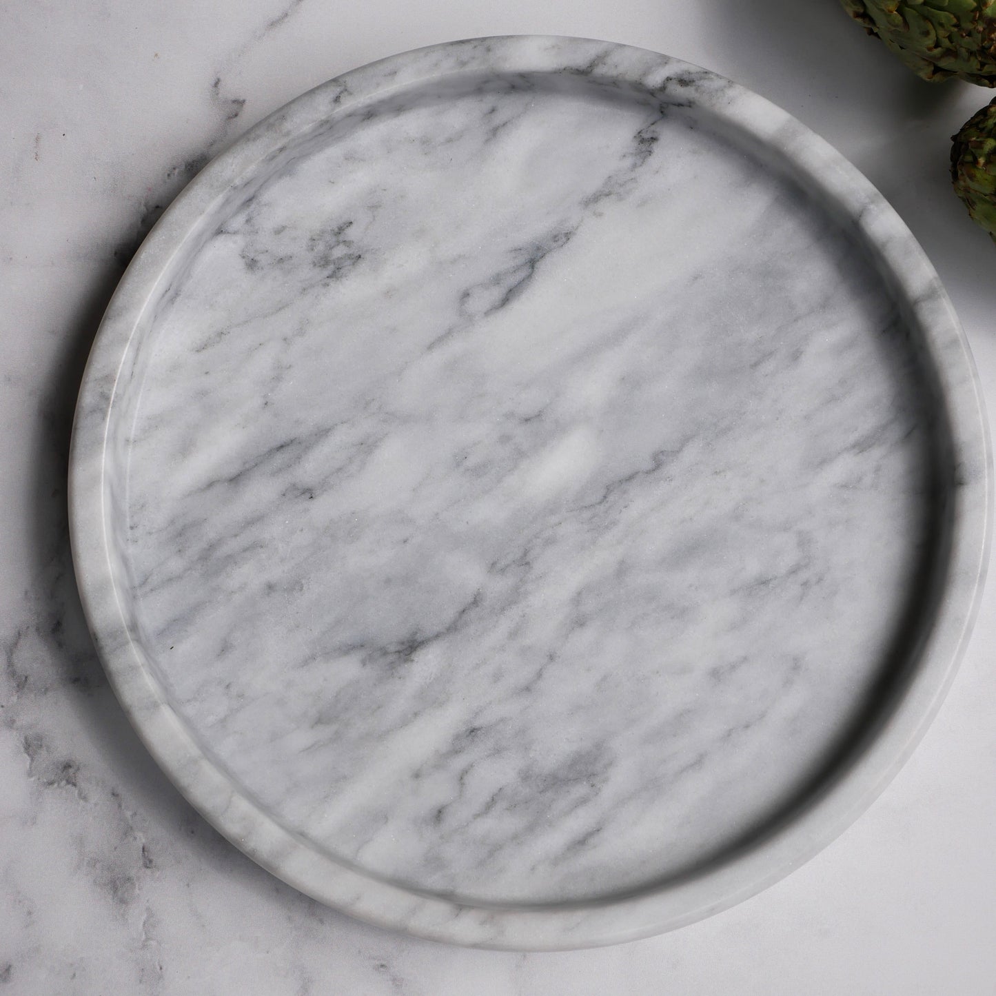 Round Marble Tray