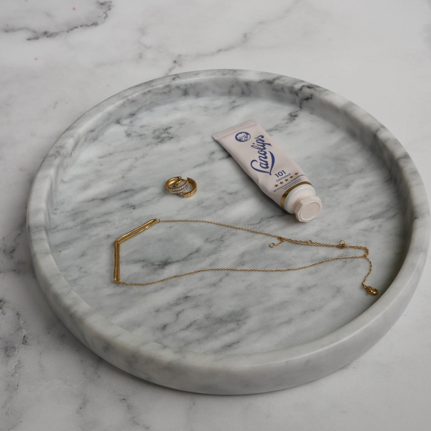 Round Marble Tray