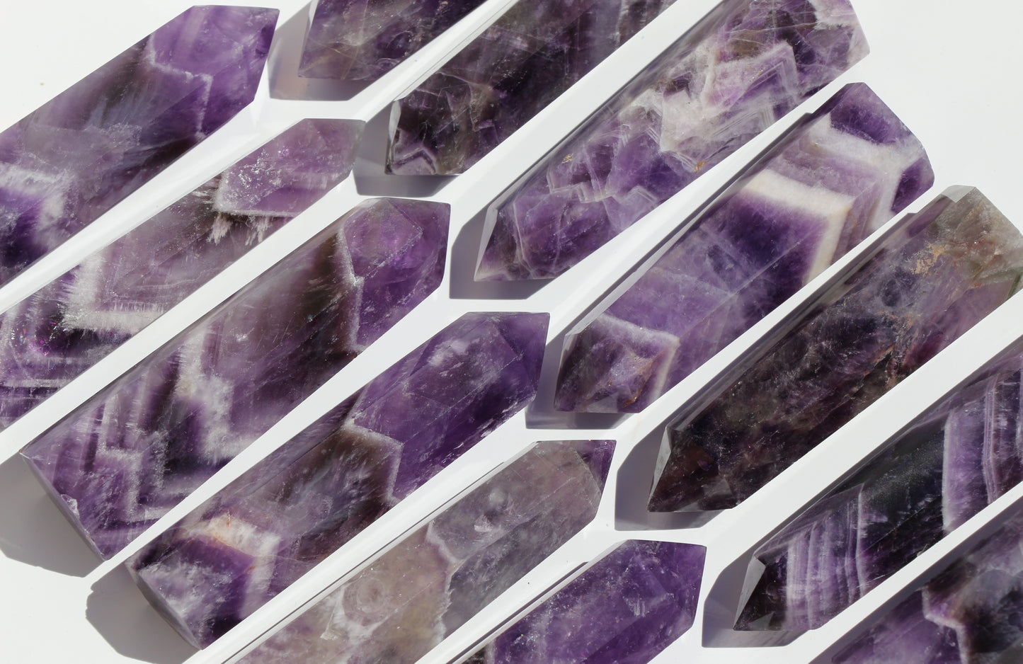 Chevron Amethyst - Towers Intuitively Chosen