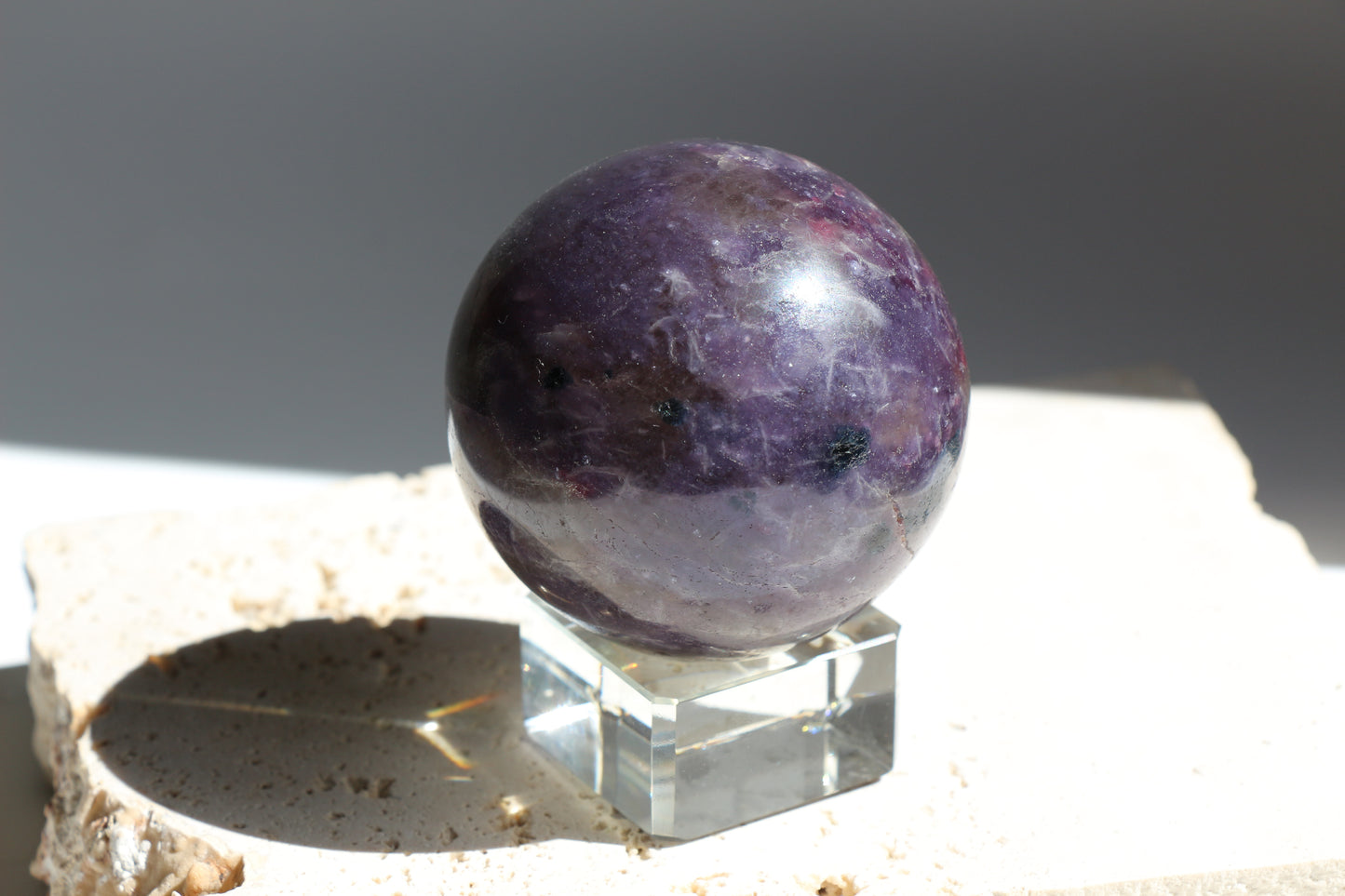 Lepidolite Sphere 001