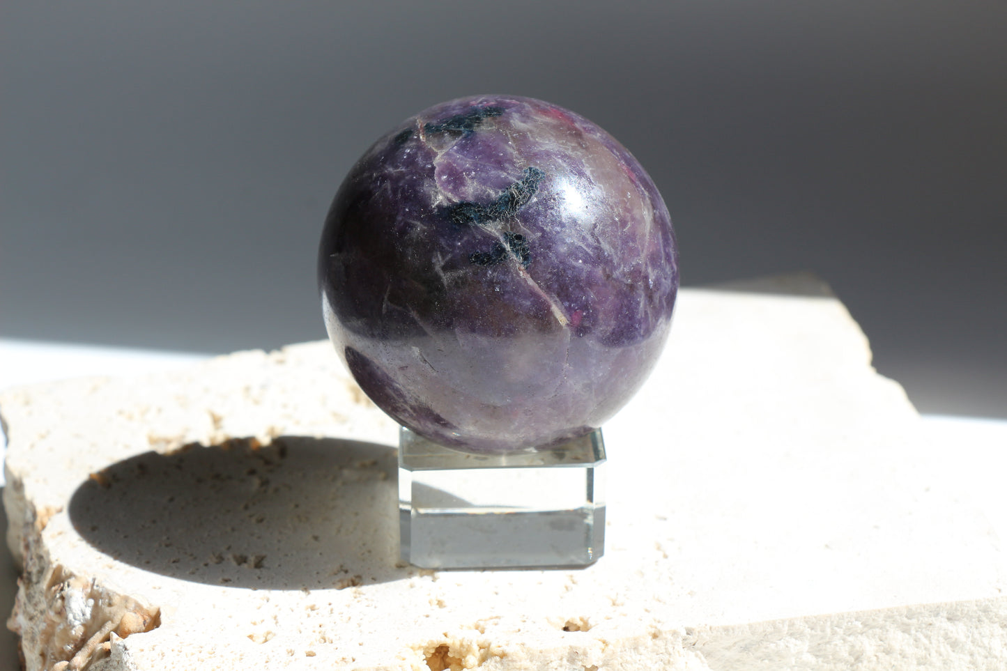 Lepidolite Sphere 001
