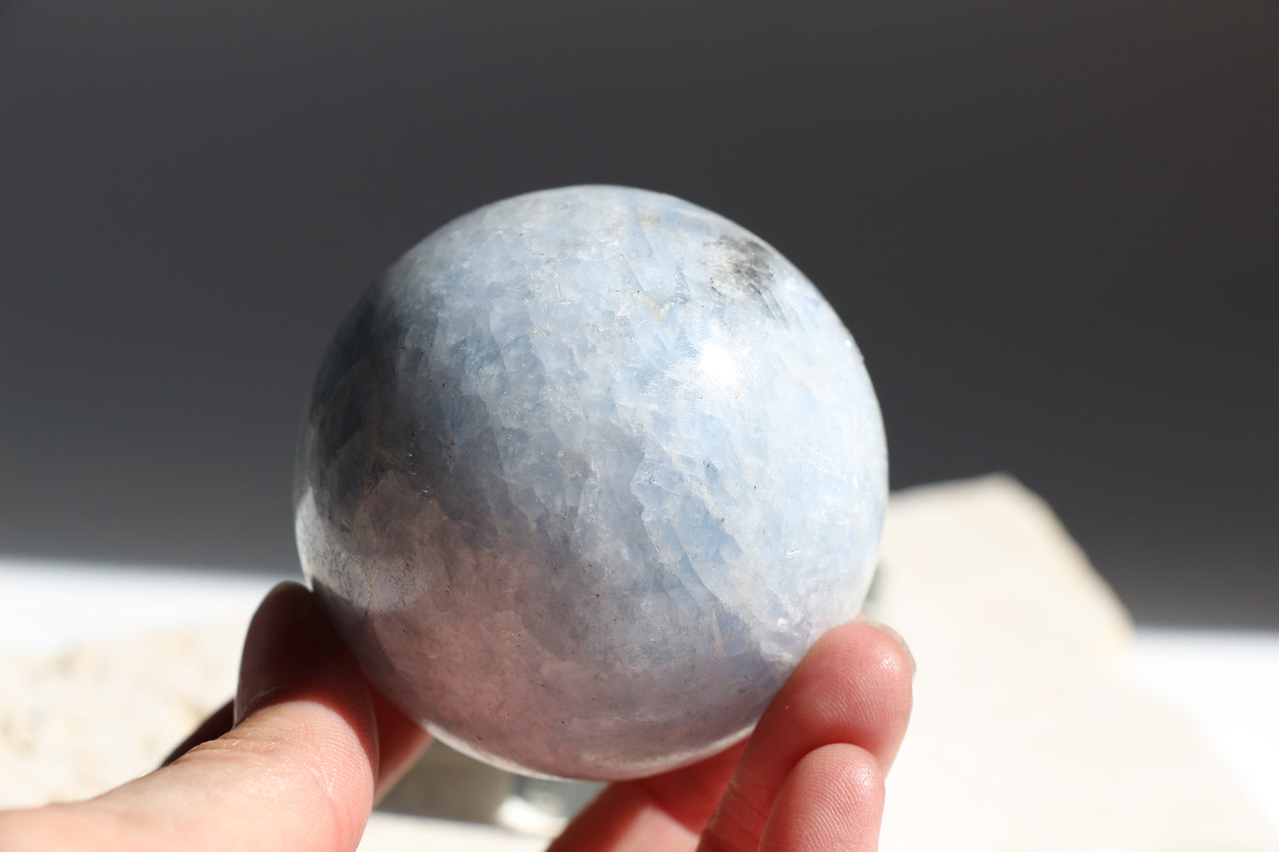 Blue Calcite Sphere 004
