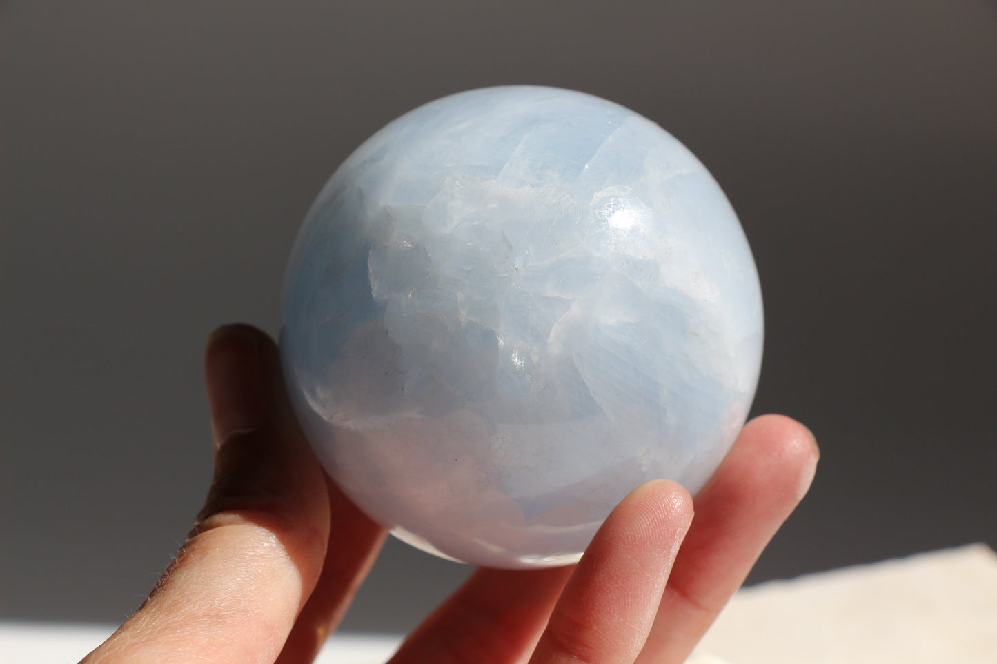Blue Calcite Sphere 006