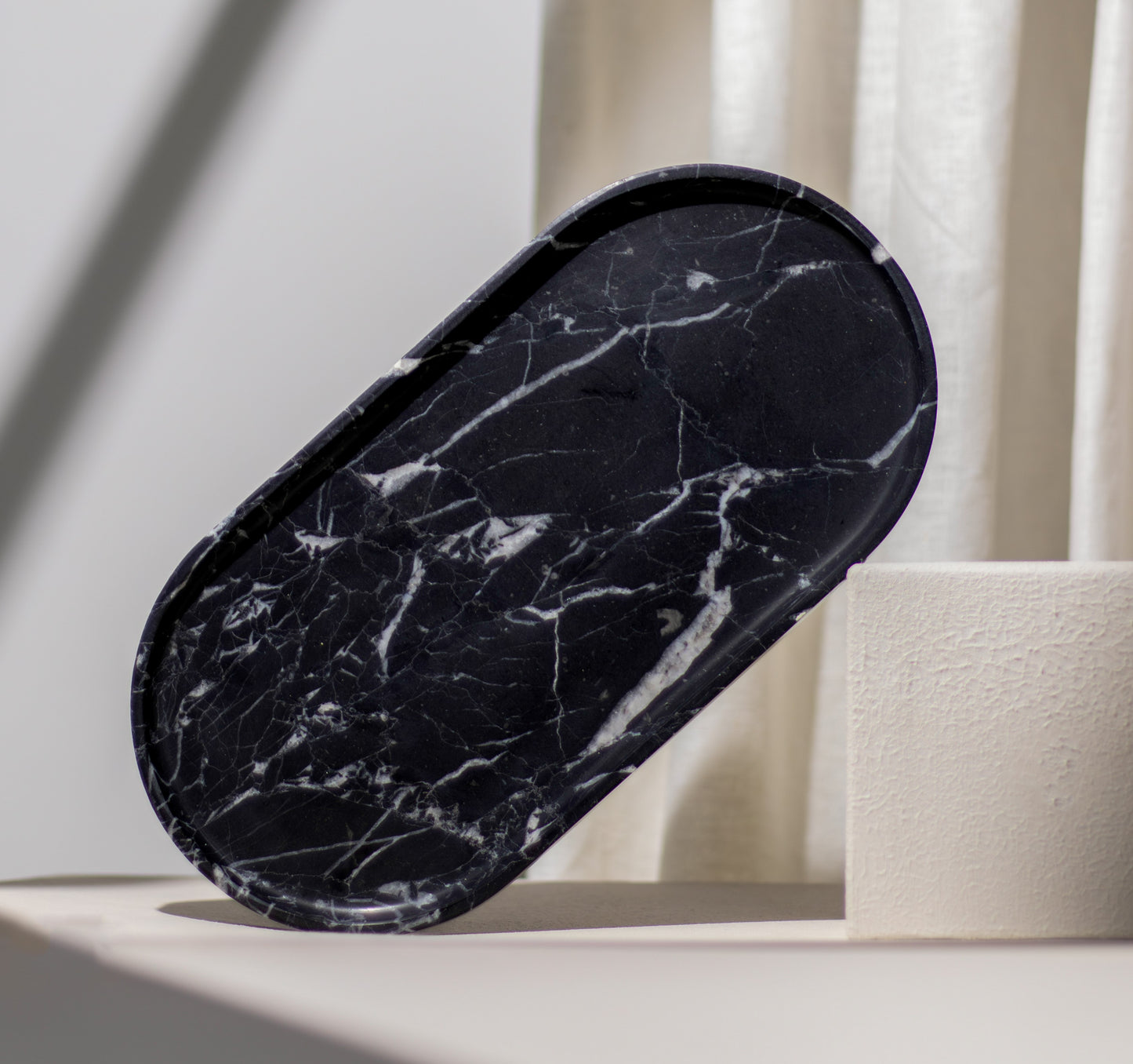 EG Classic Marble Tray - Black Marquina