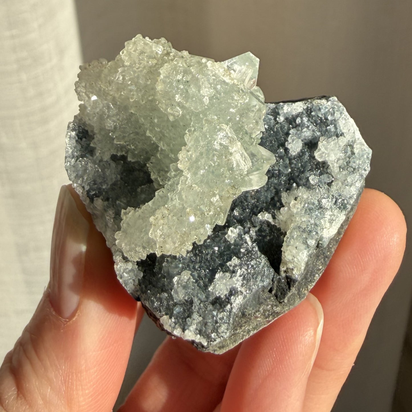 Chalcedony with Apophyllite