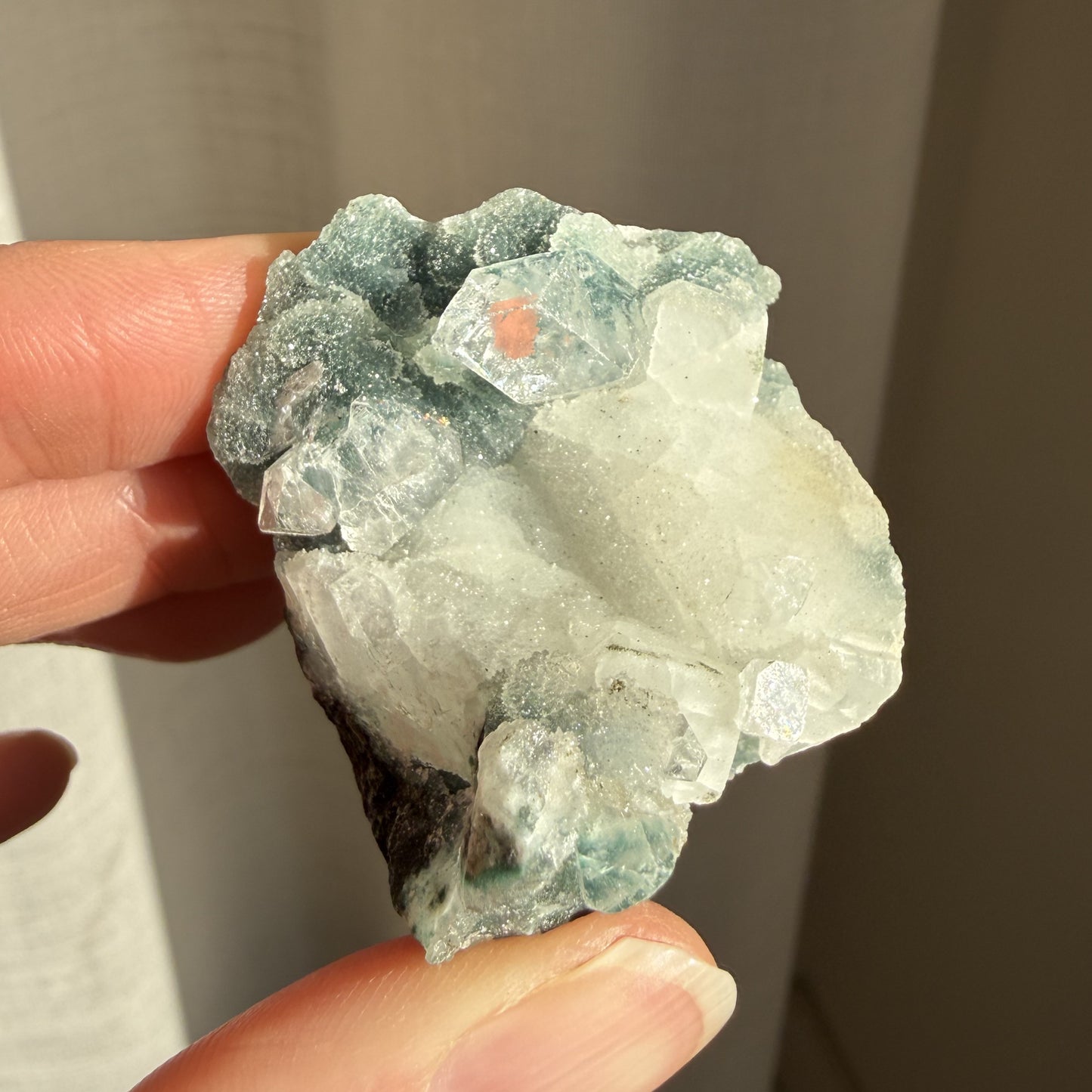 Chalcedony with Apophyllite
