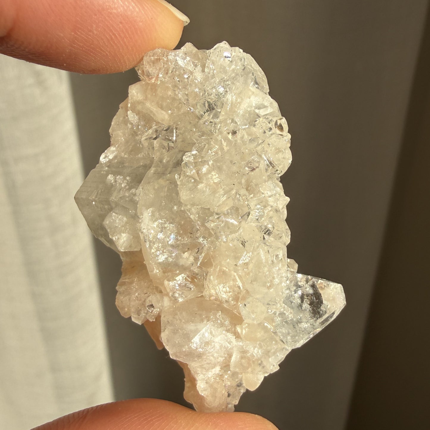Diamond Apophyllite & Stilbite Cluster