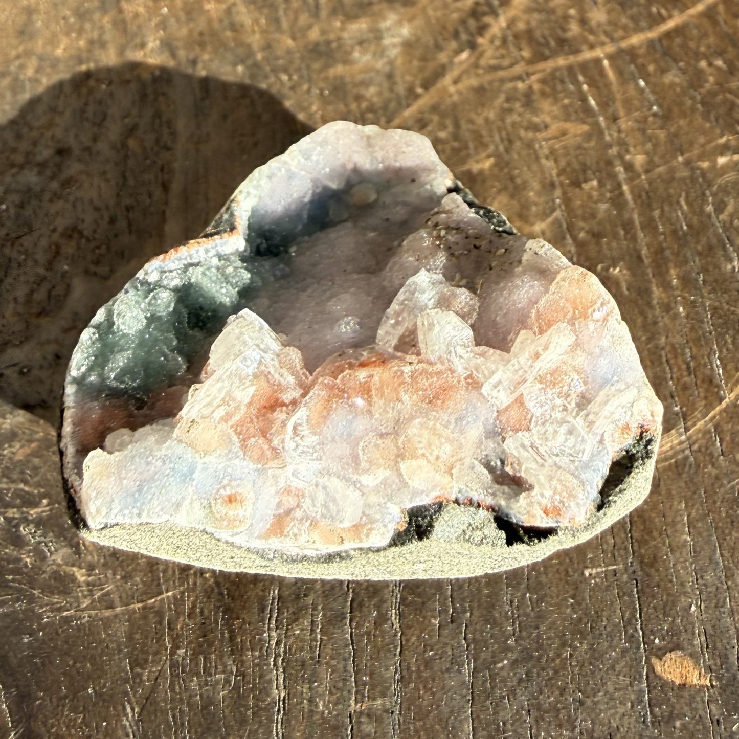 Pink Chalcedony with Apophyllite
