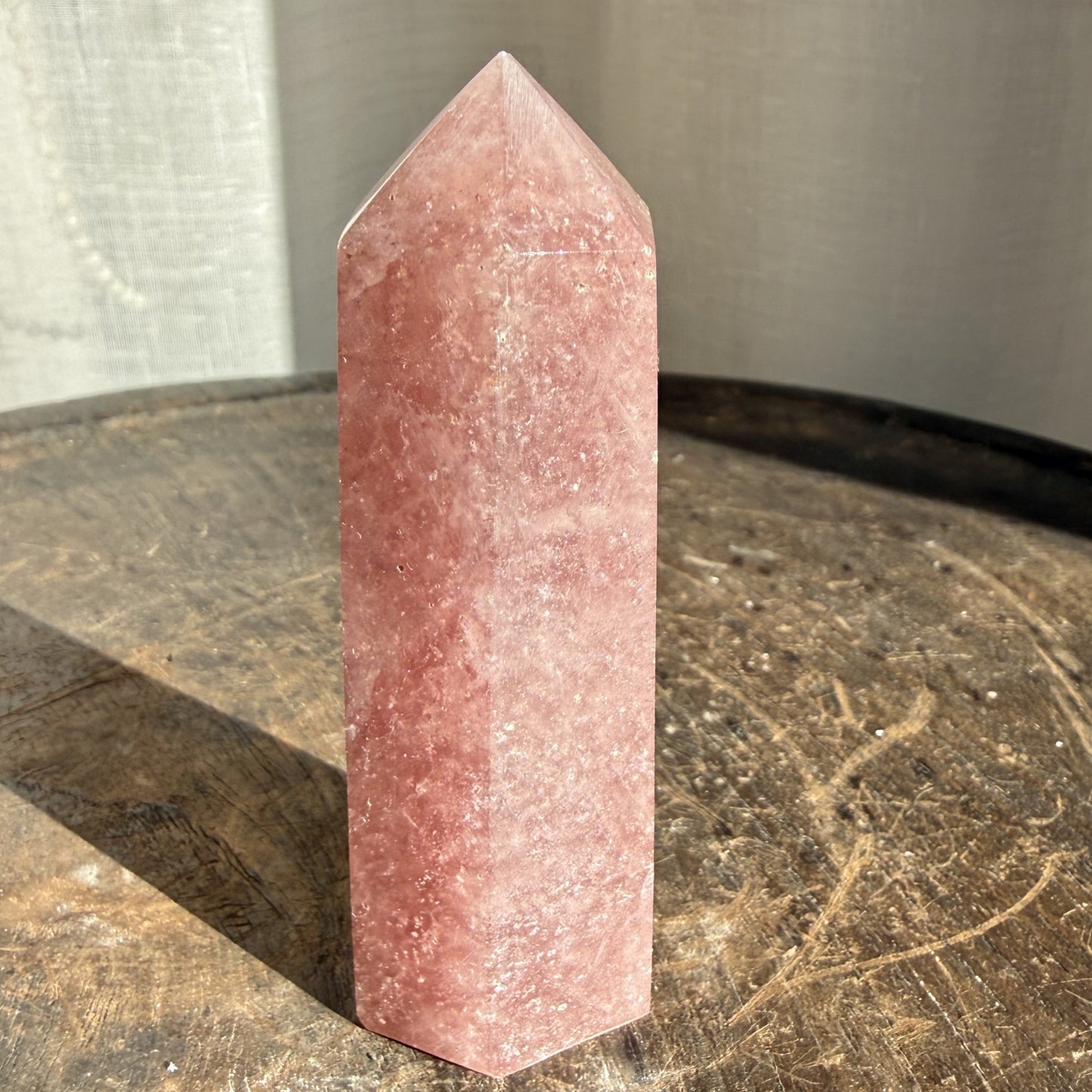 Strawberry Quartz Tower - 001